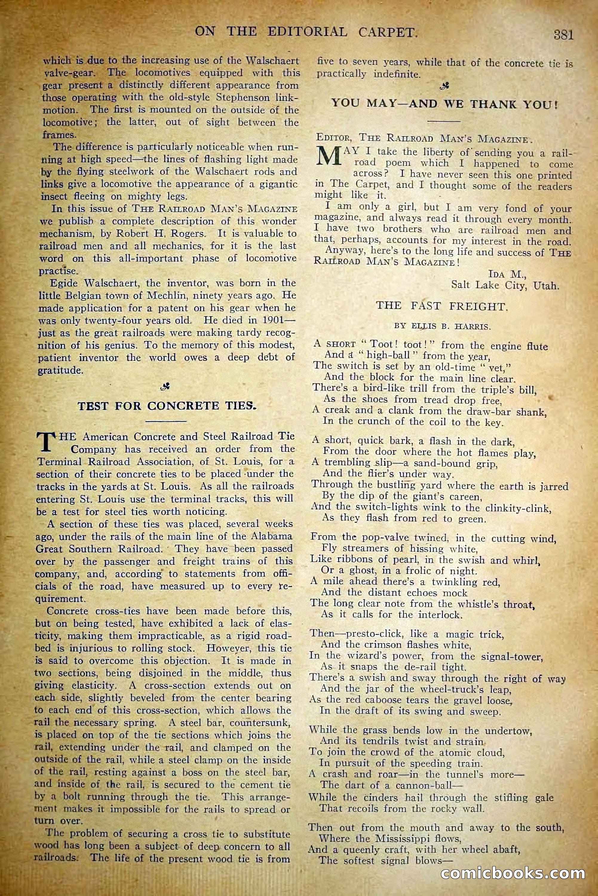The Railroad Man's Magazine, November 1910 — page 199 of 228