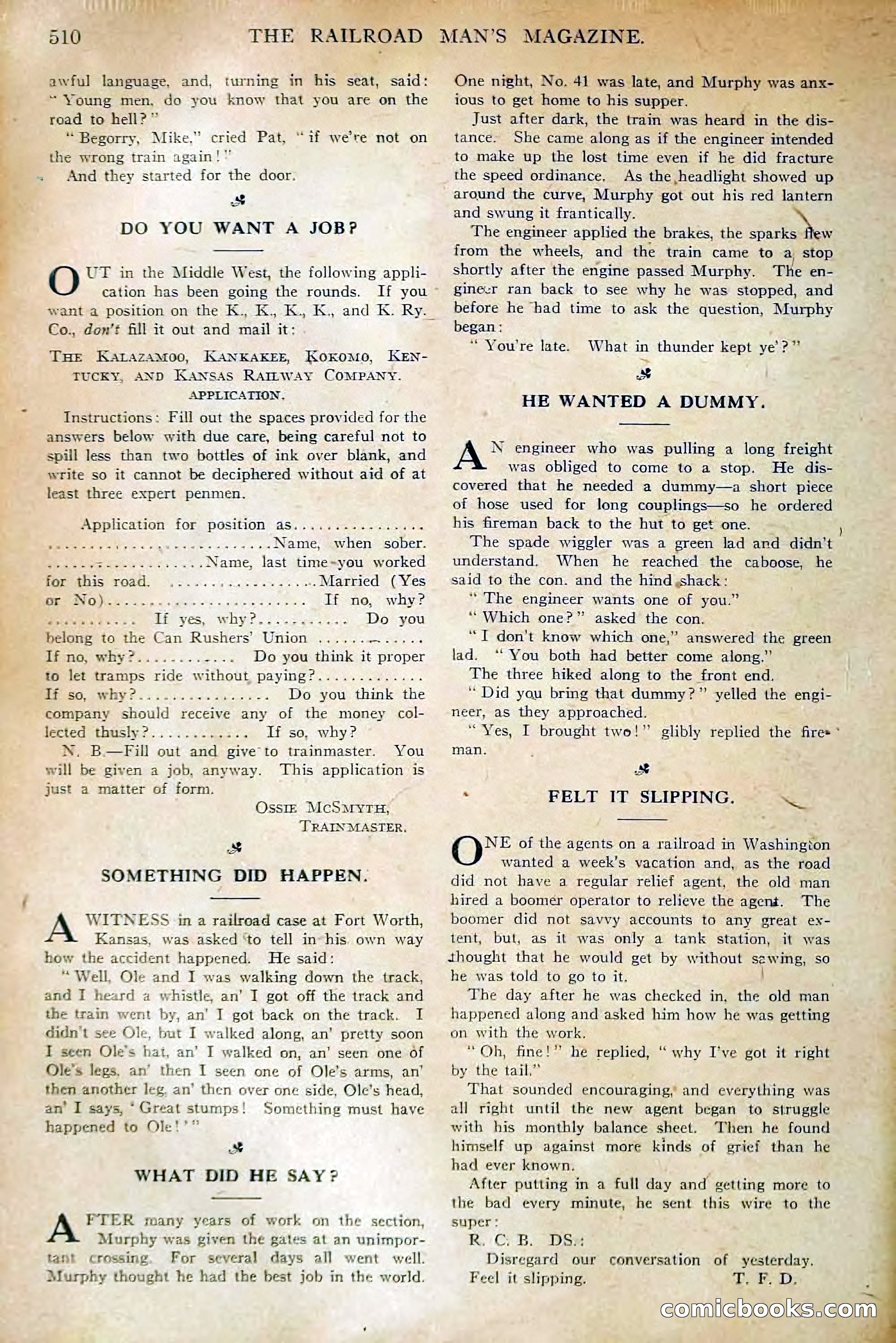 The Railroad Man's Magazine, December 1910 — page 136 of 224