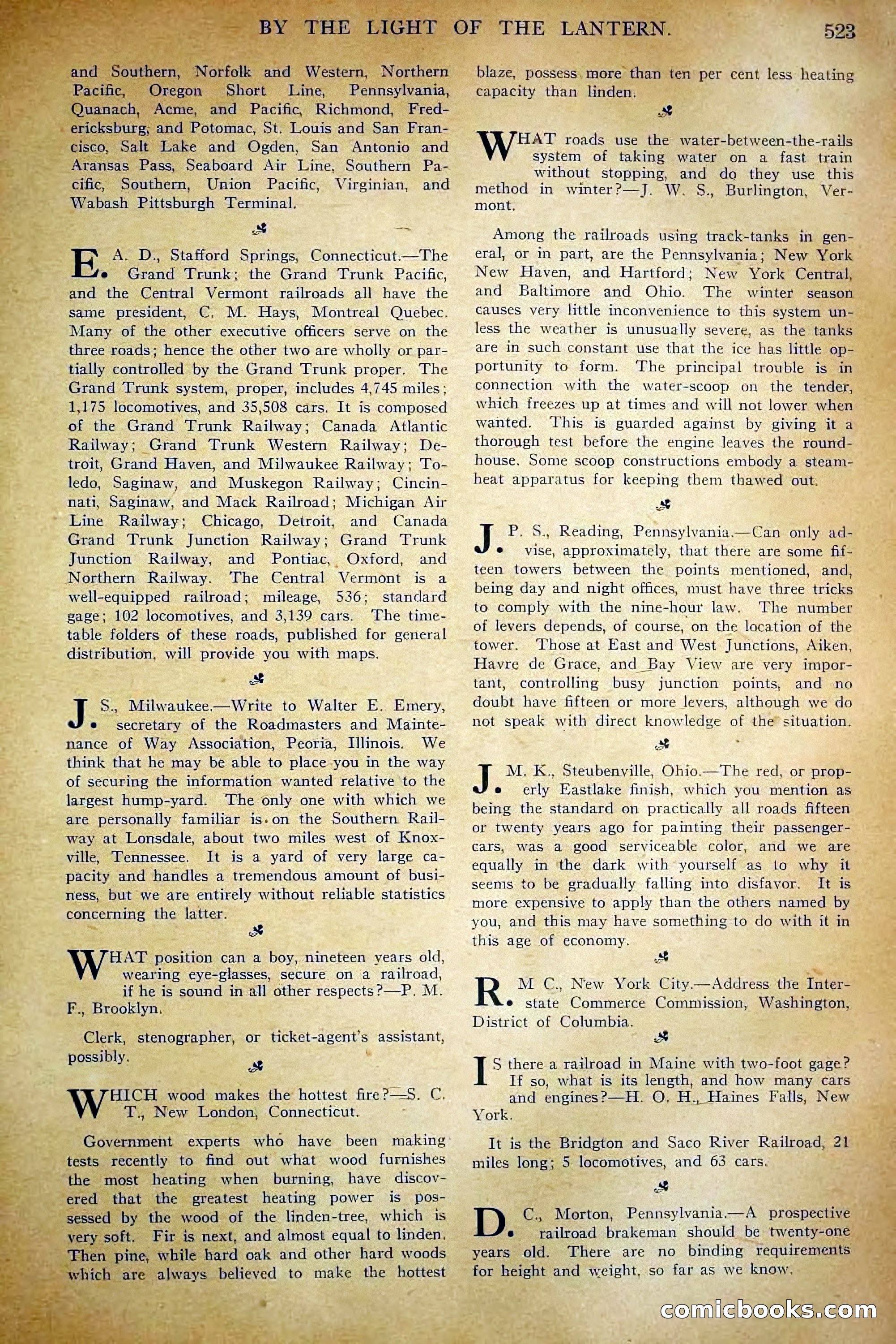 The Railroad Man's Magazine, December 1910 — page 149 of 224