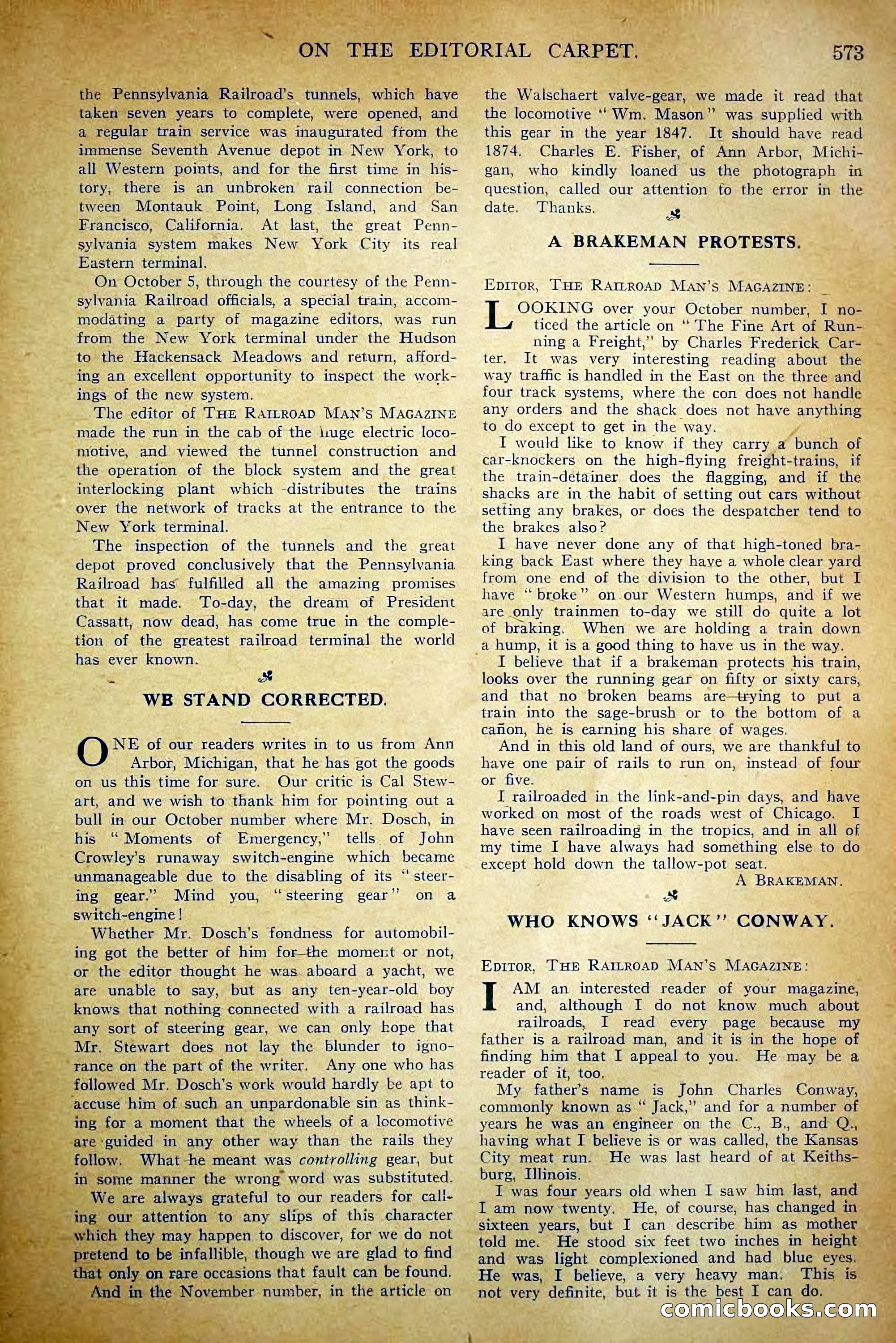 The Railroad Man's Magazine, December 1910 — page 199 of 224