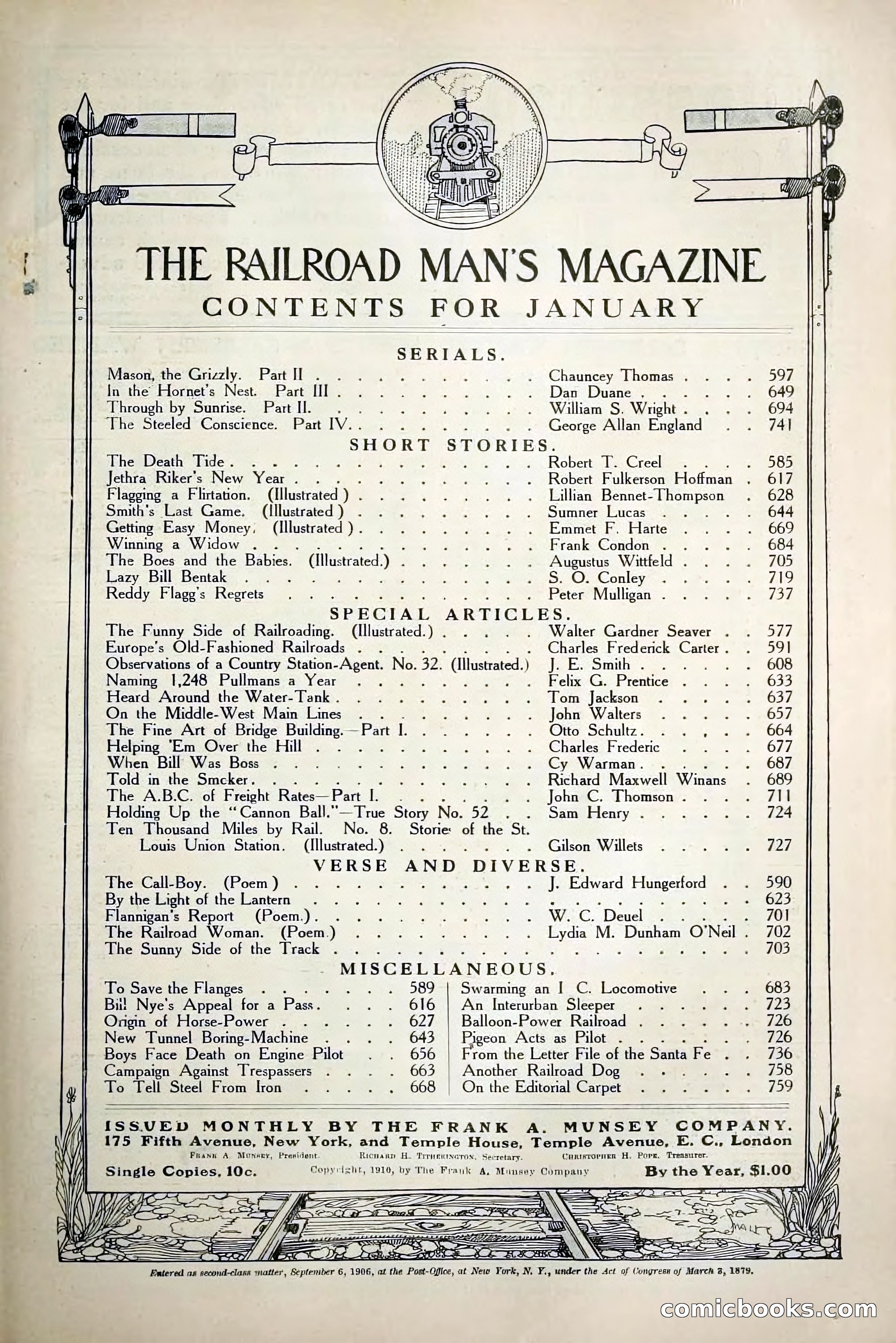 The Railroad Man's Magazine, January 1911 — page 5 of 220