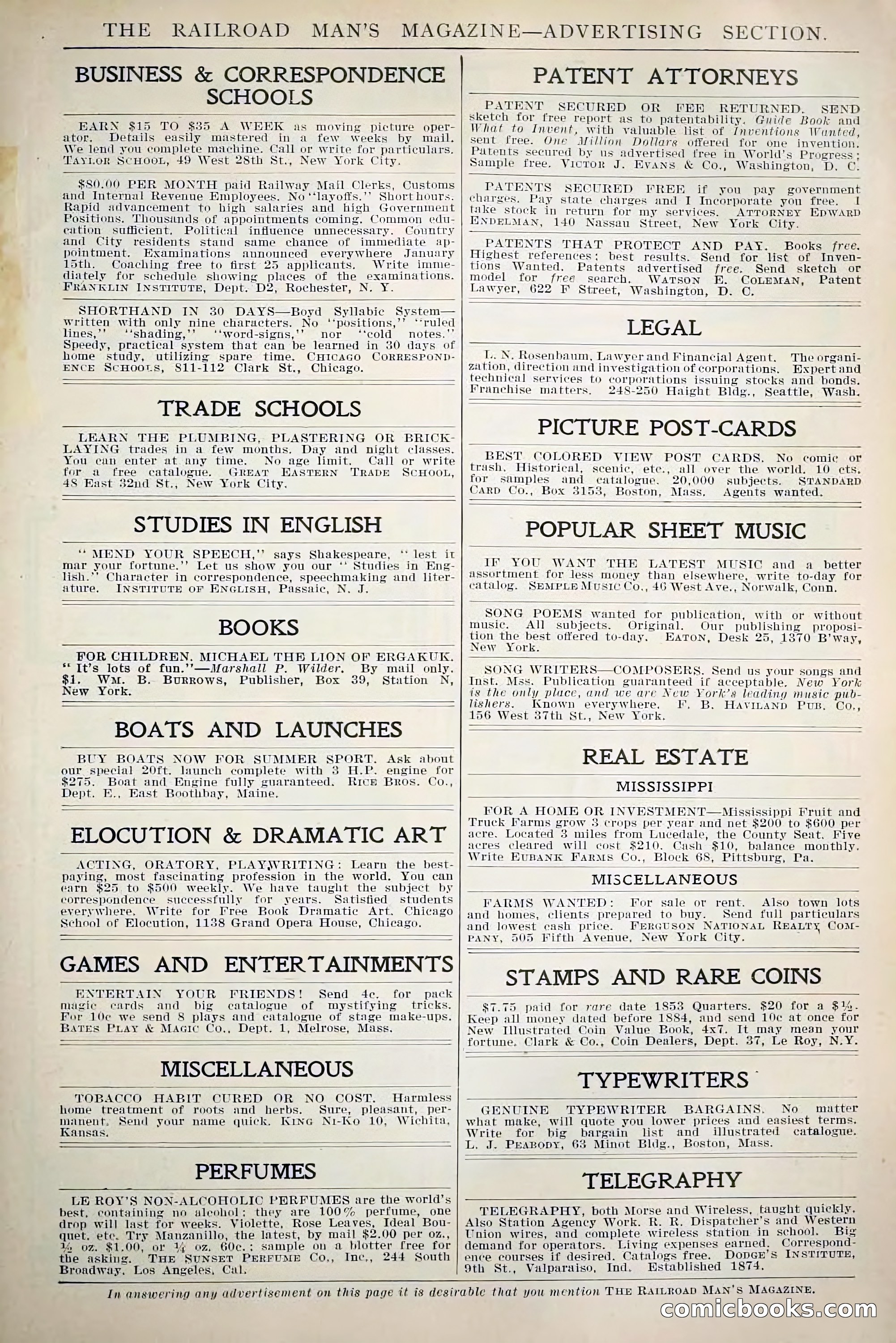The Railroad Man's Magazine, January 1911 — page 7 of 220