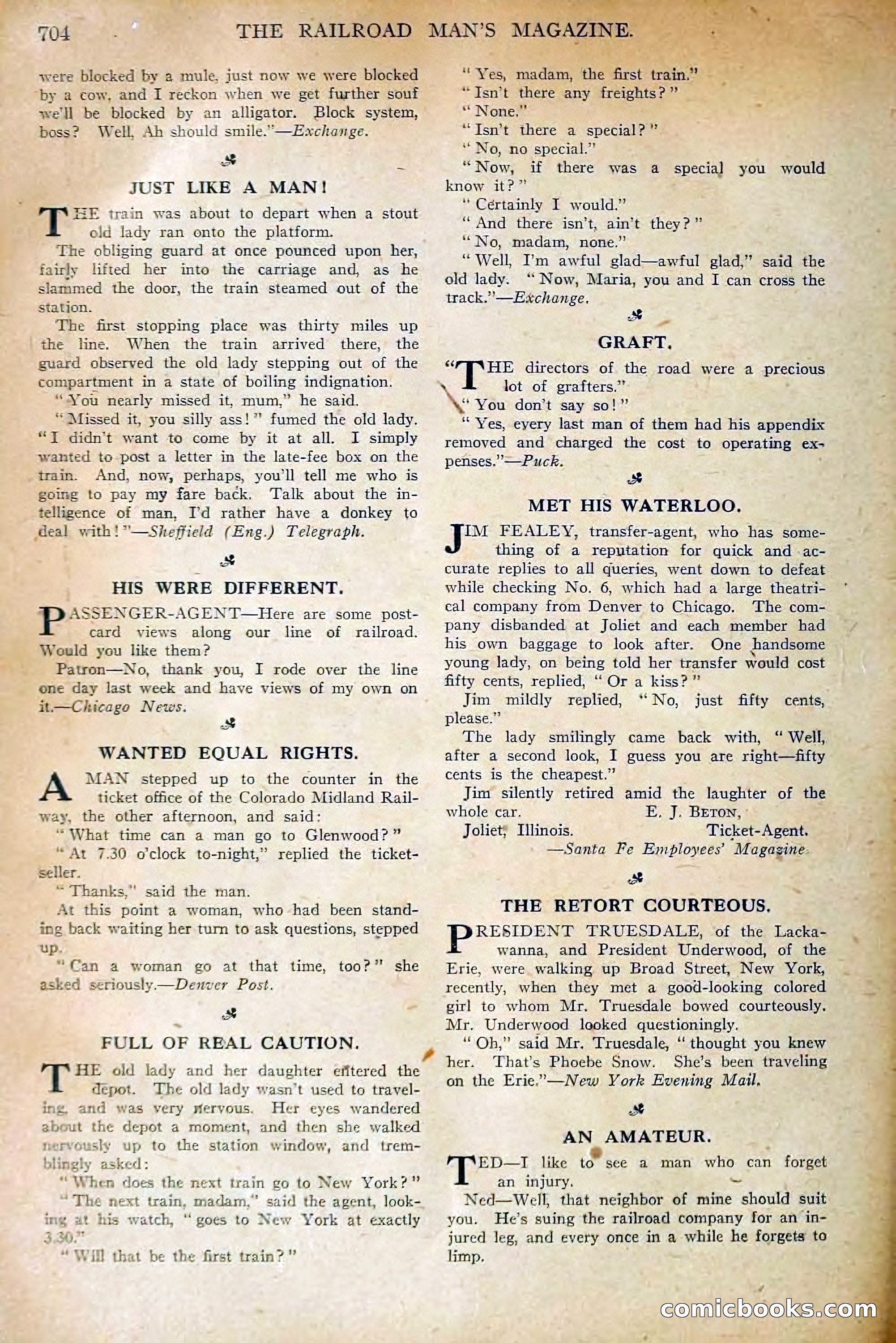 The Railroad Man's Magazine, January 1911 — page 138 of 220