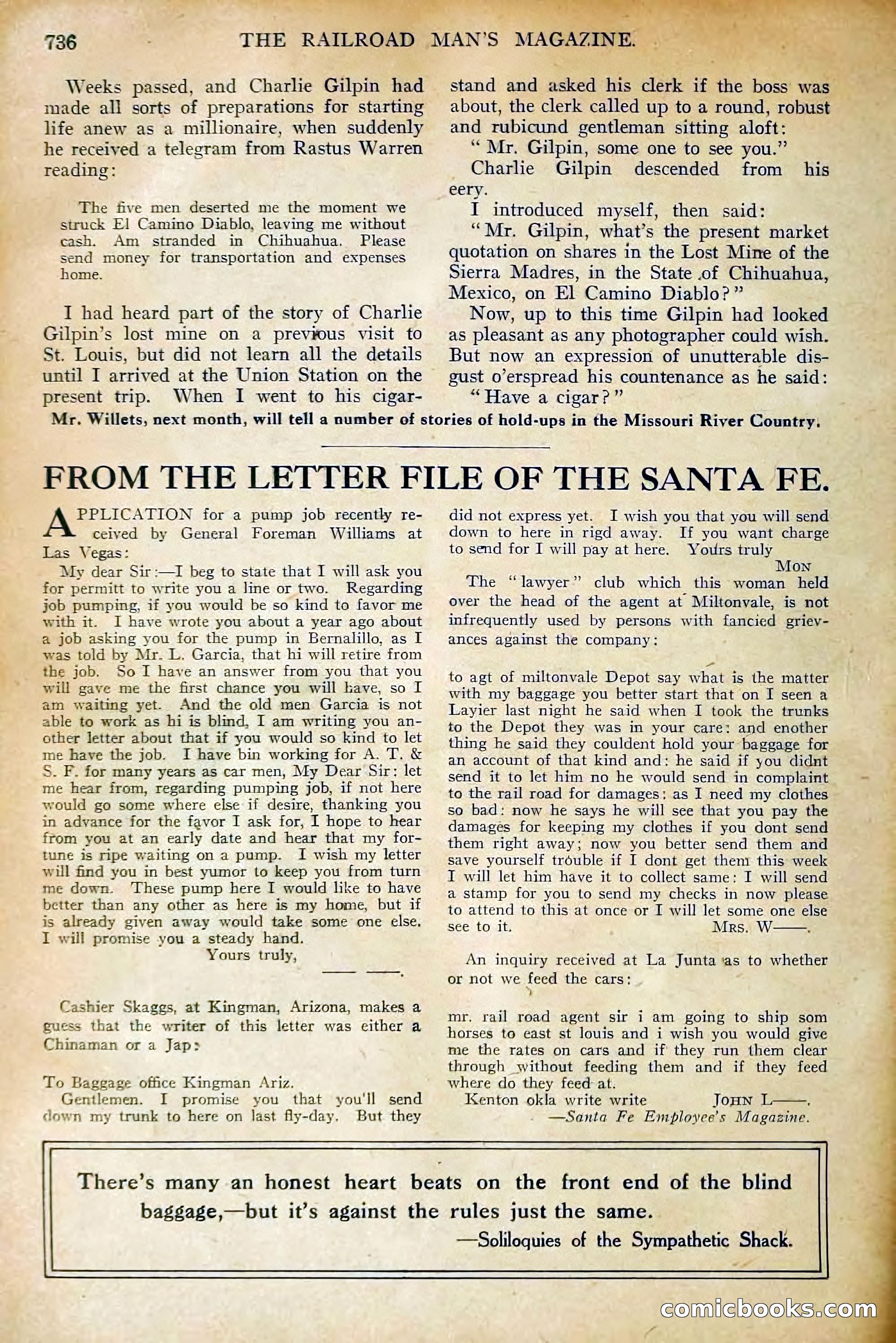 The Railroad Man's Magazine, January 1911 — page 170 of 220