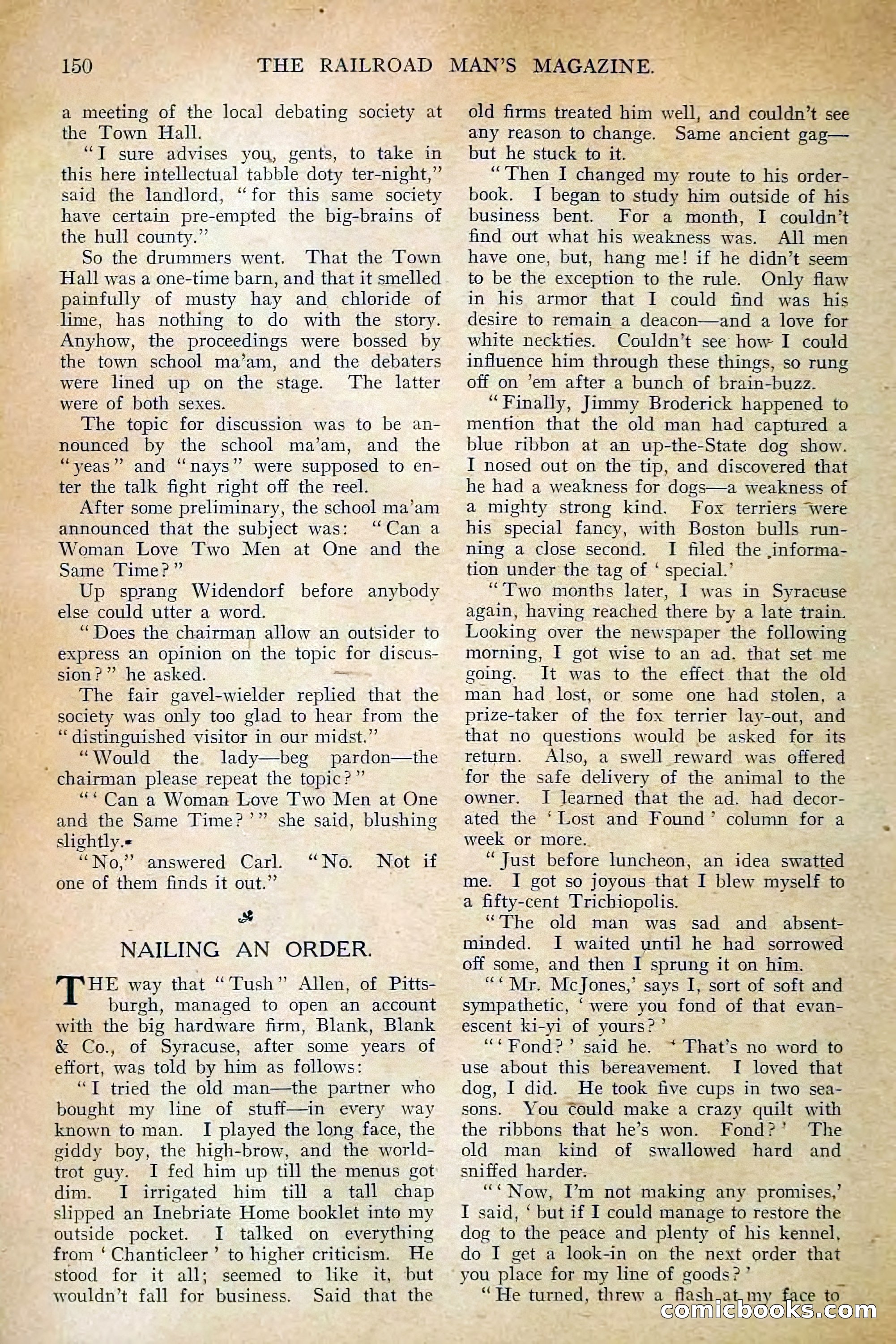 The Railroad Man's Magazine, February 1911 — page 160 of 228