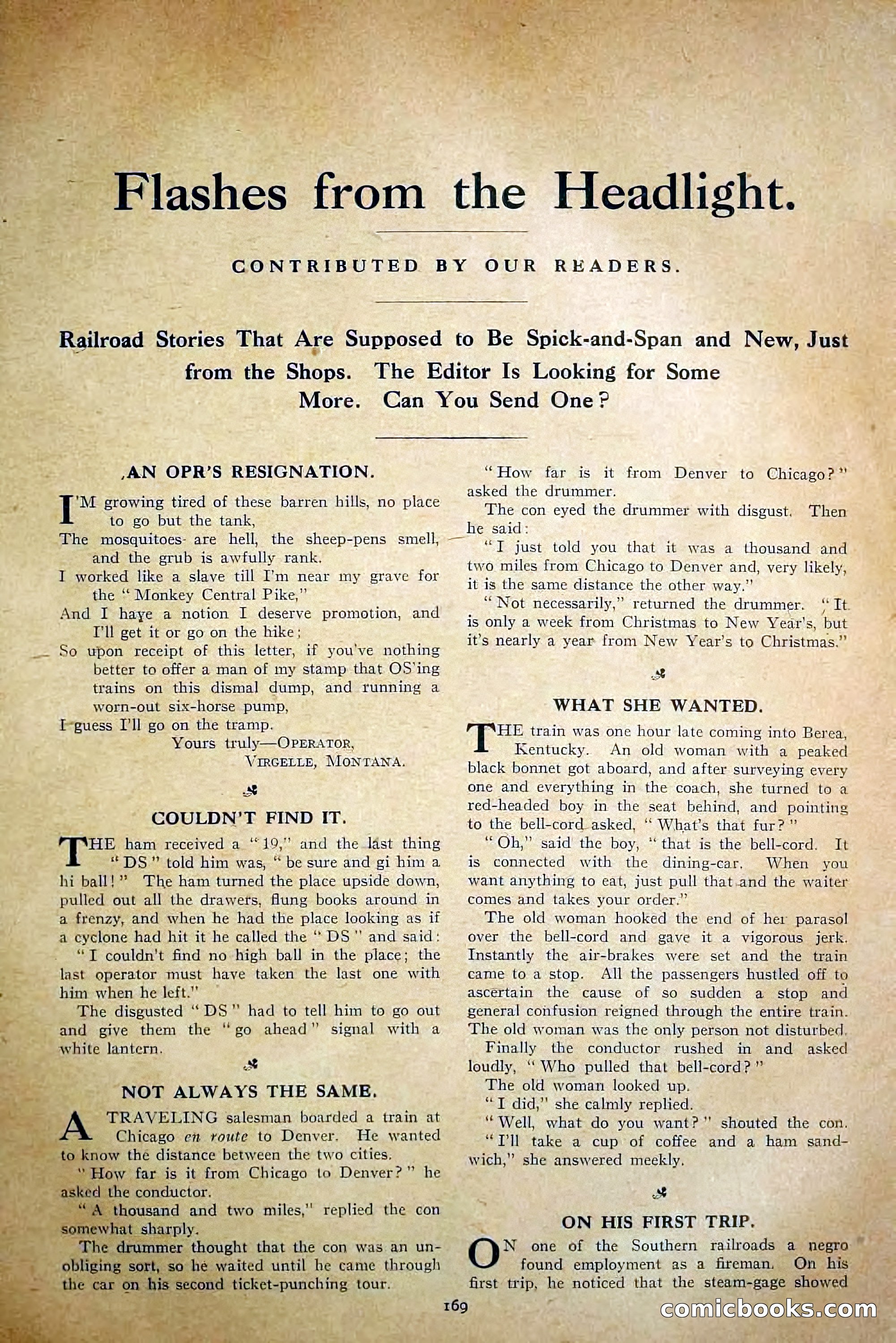 The Railroad Man's Magazine, February 1911 — page 179 of 228
