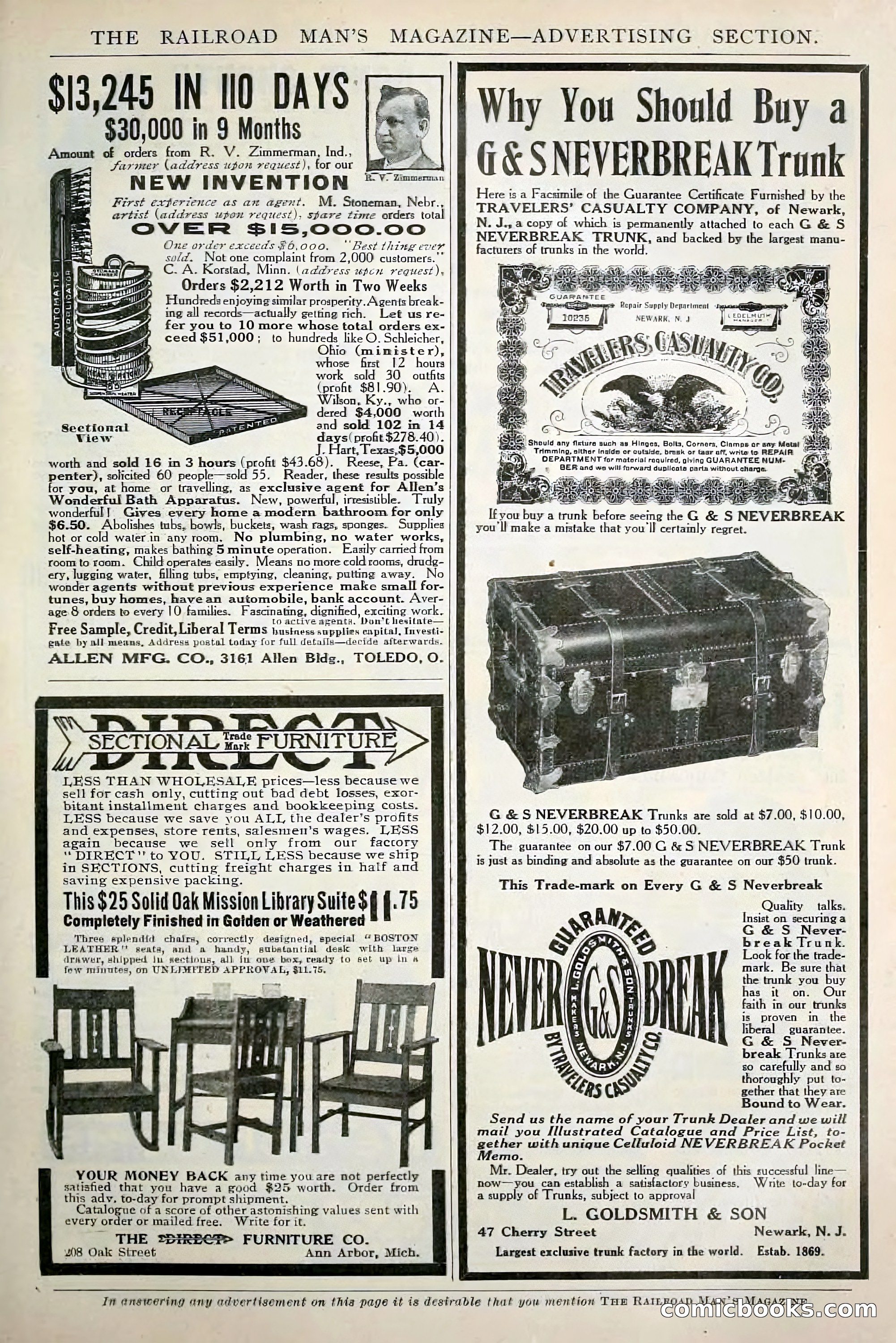 The Railroad Man's Magazine, February 1911 — page 215 of 228