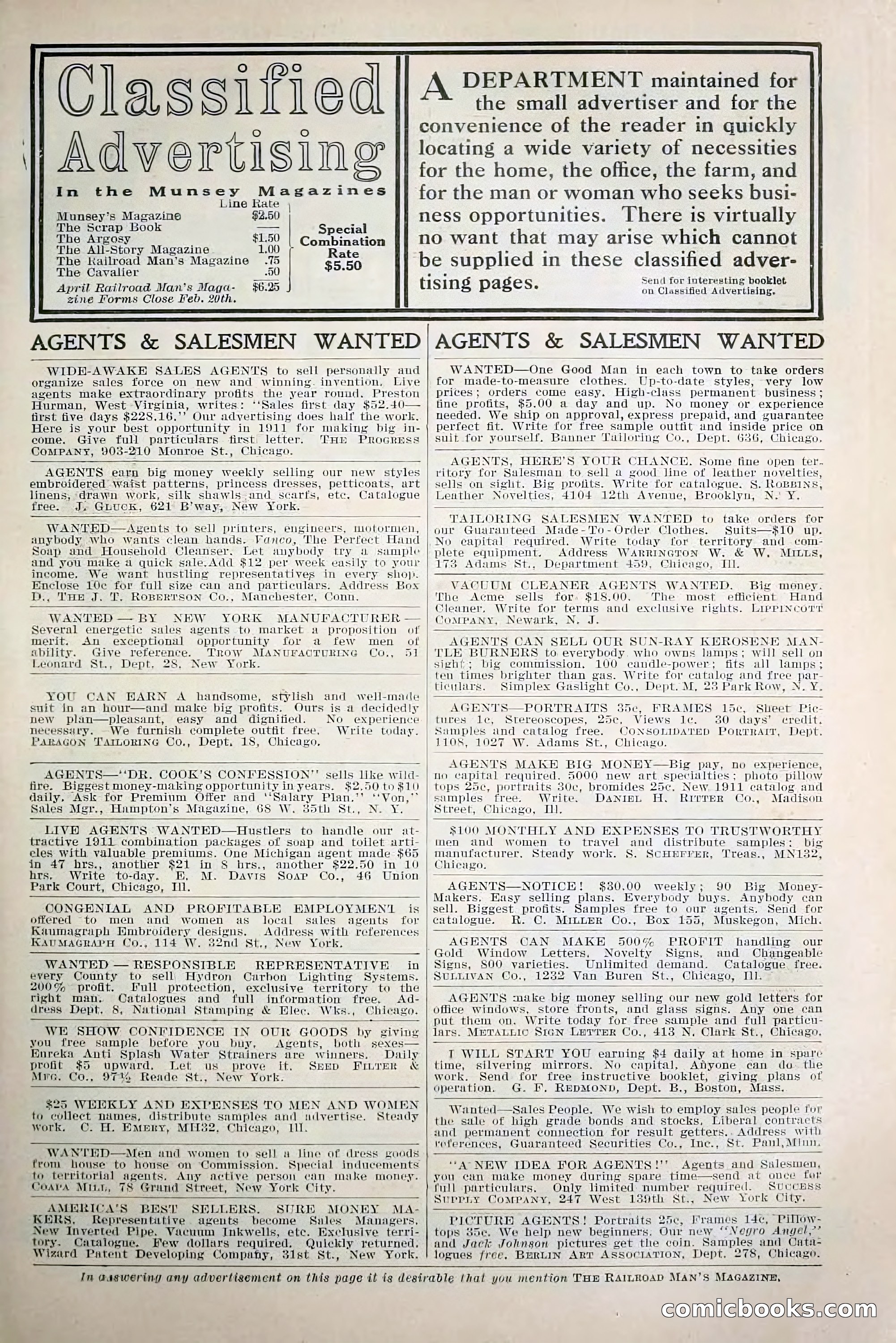 The Railroad Man's Magazine, March 1911 — page 7 of 230