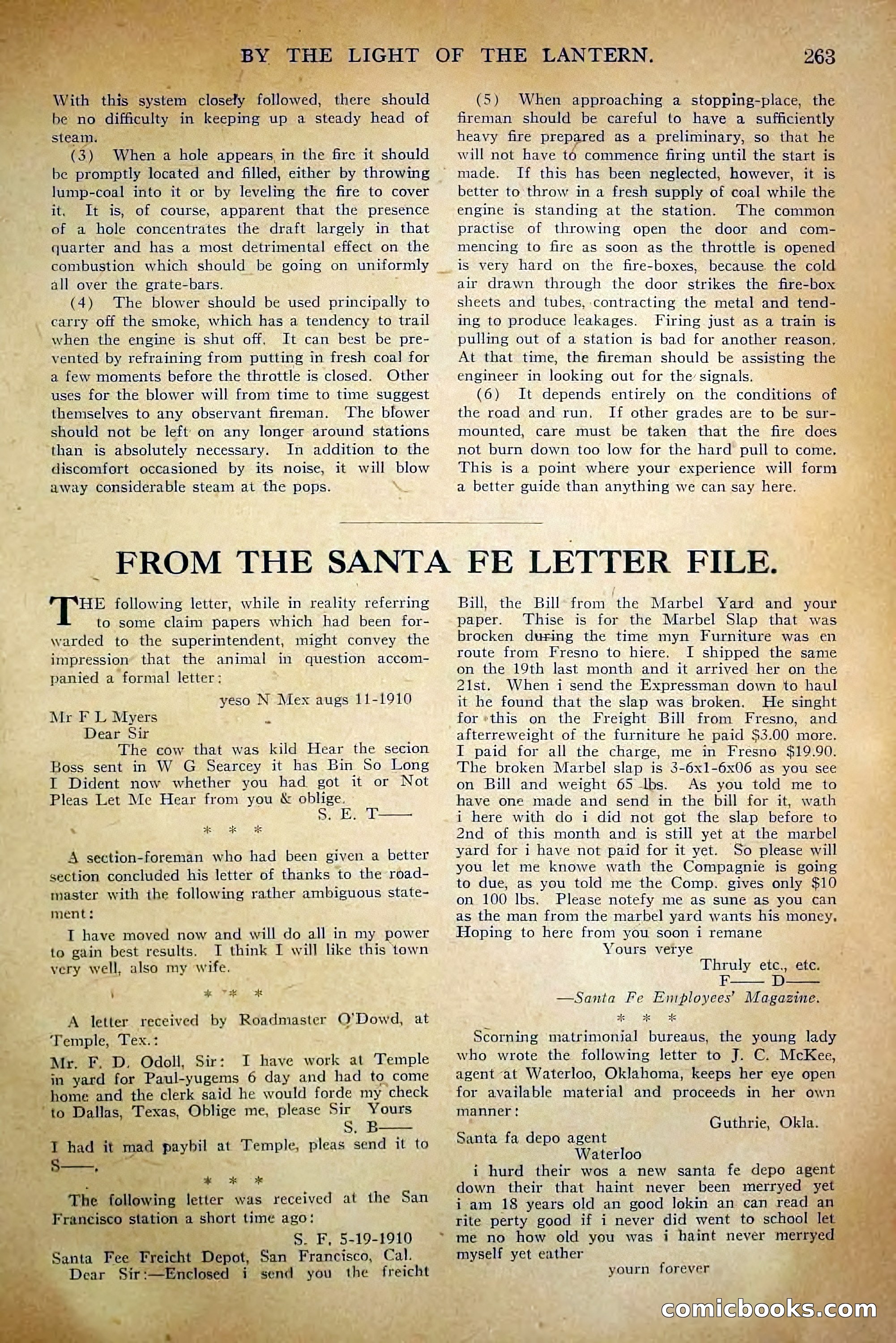 The Railroad Man's Magazine, March 1911 — page 89 of 230
