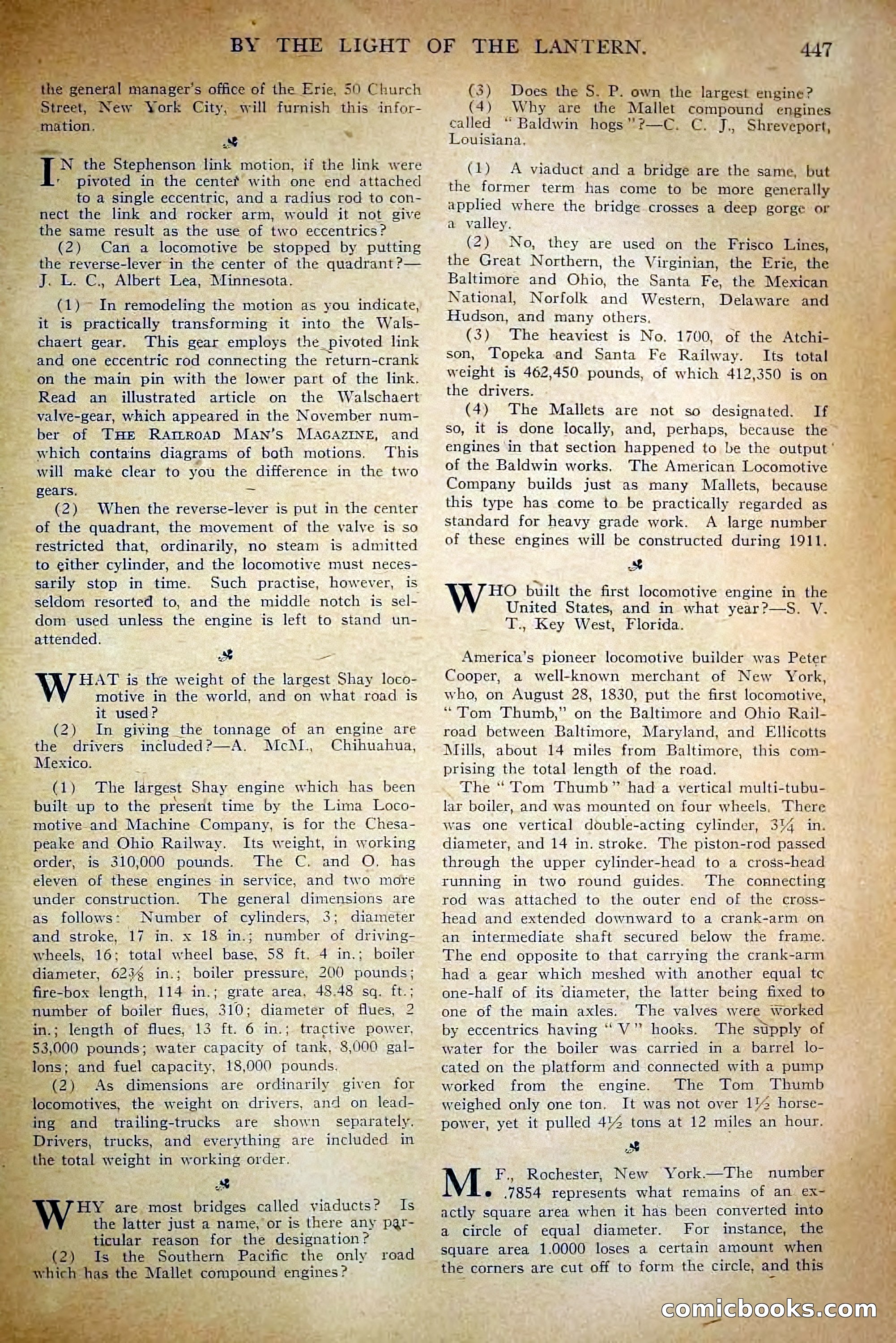 The Railroad Man's Magazine, April 1911 — page 73 of 228