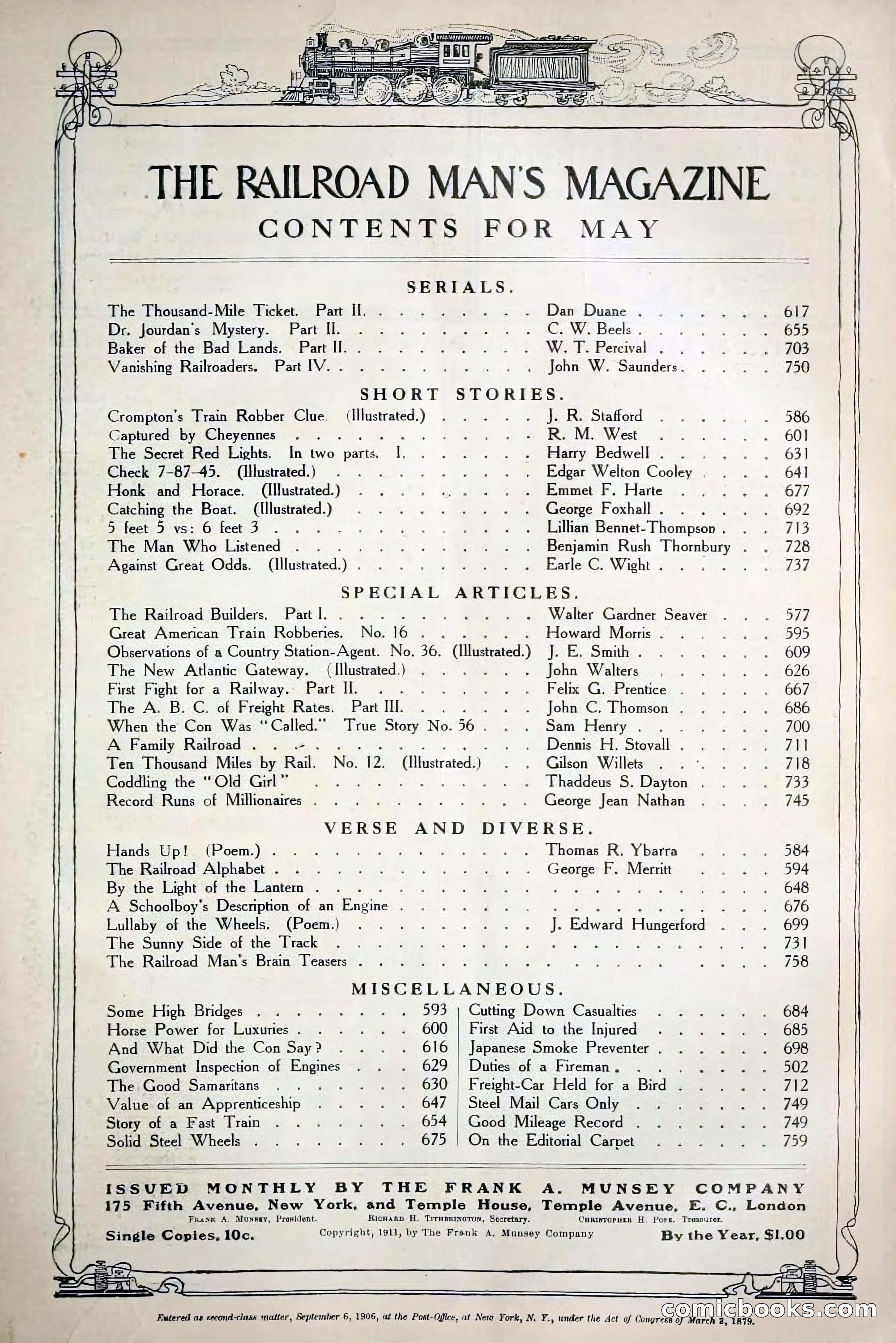 The Railroad Man's Magazine, May 1911 — page 5 of 232