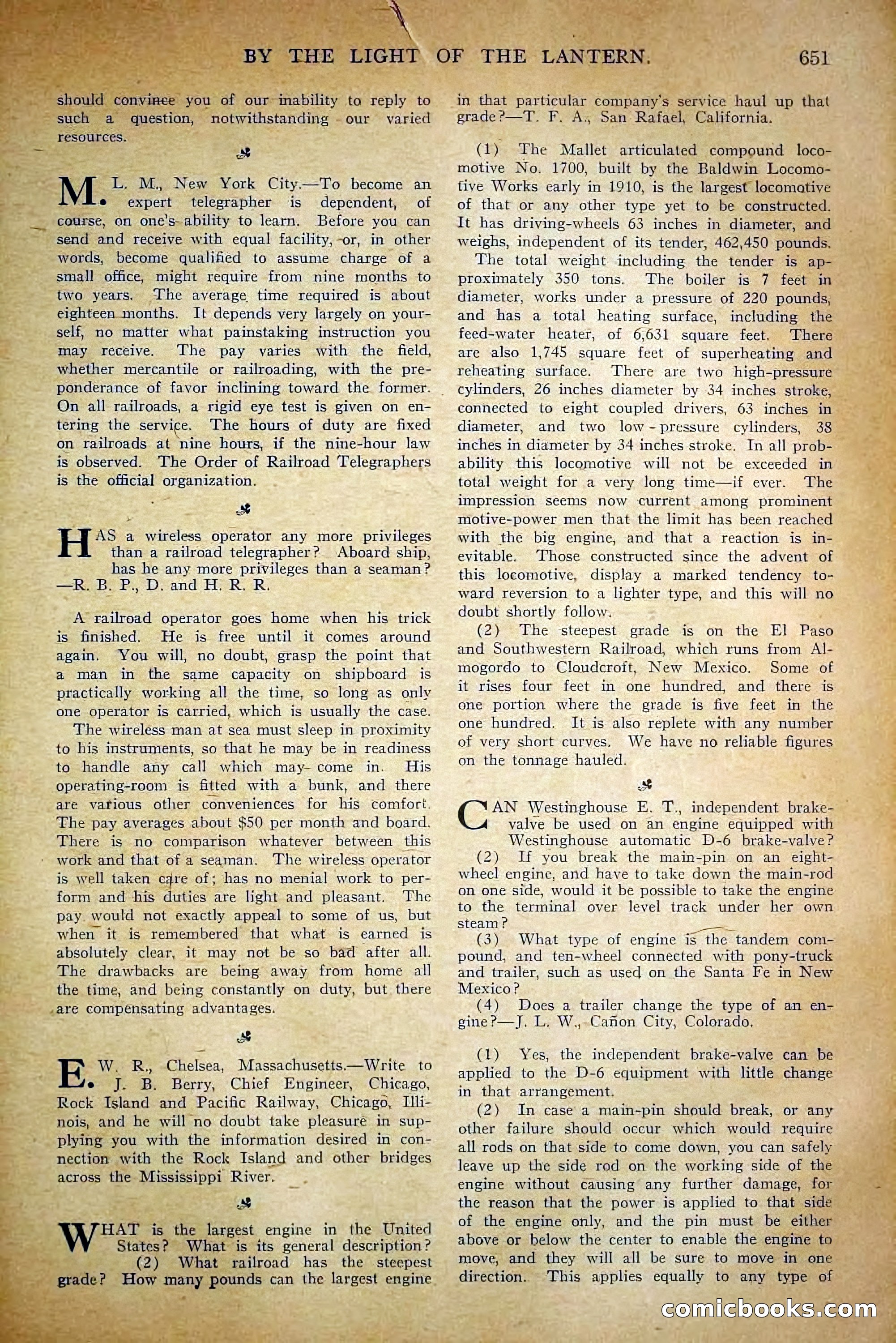 The Railroad Man's Magazine, May 1911 — page 85 of 232