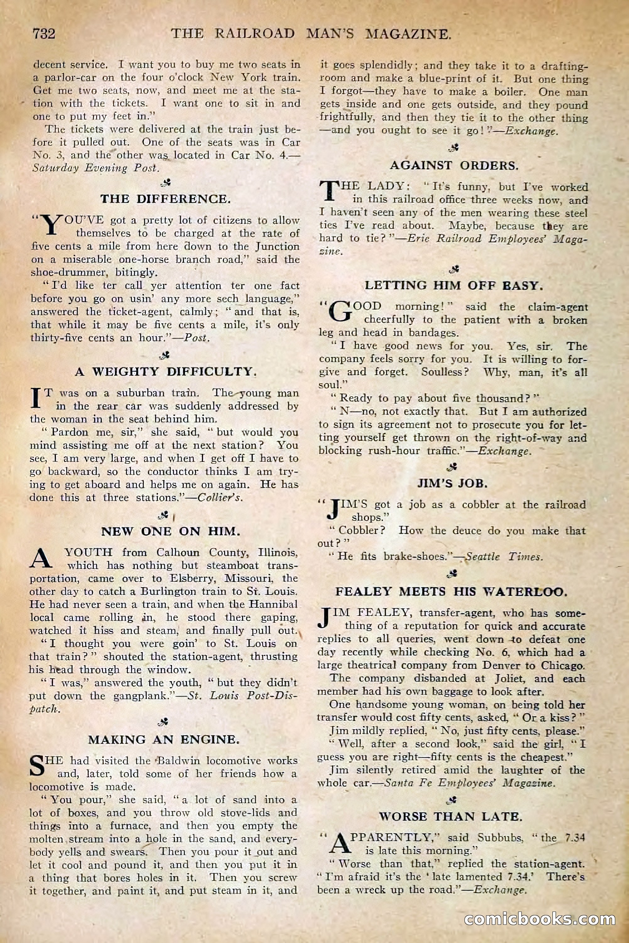 The Railroad Man's Magazine, May 1911 — page 166 of 232