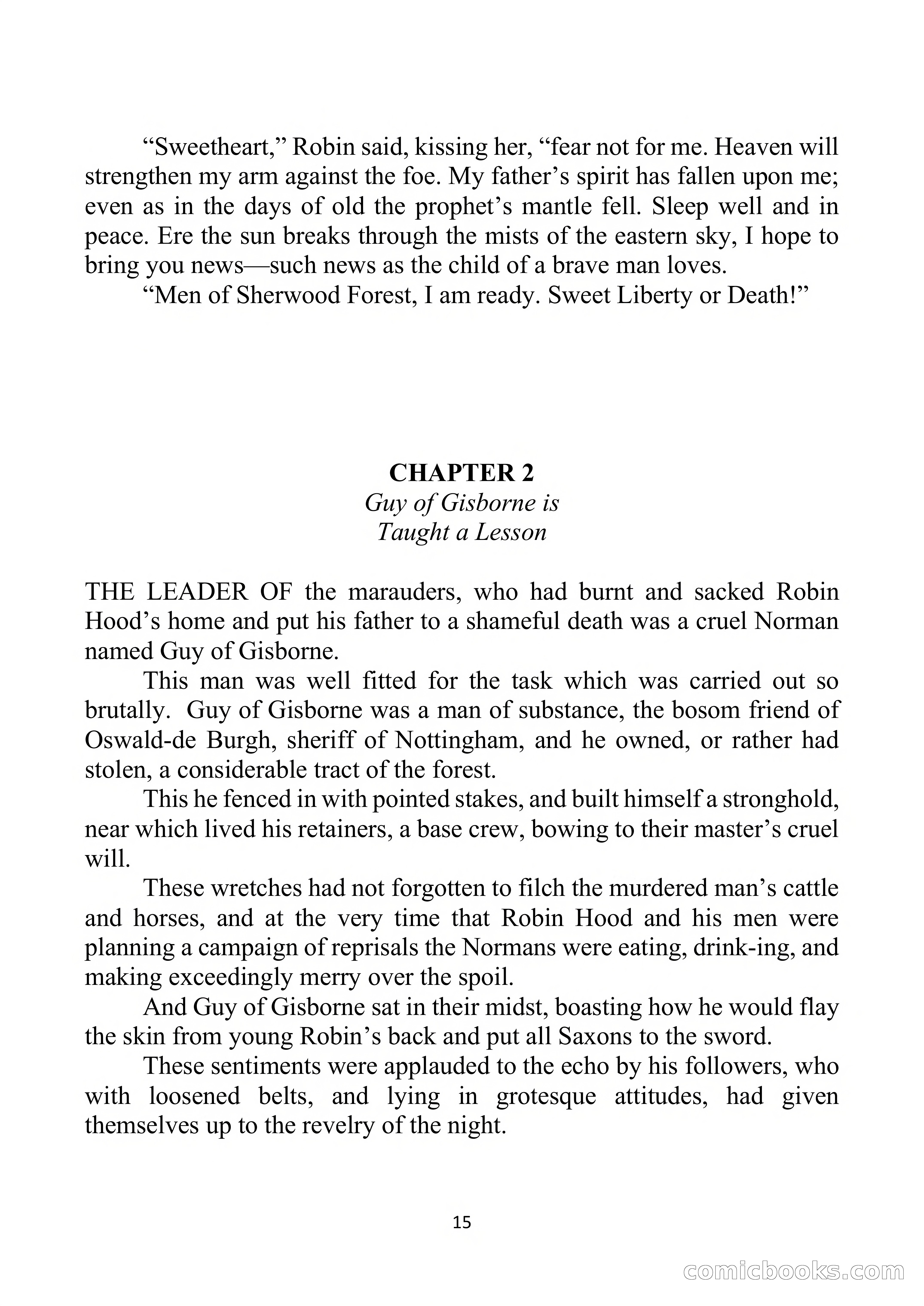Robin Hood Library No. 1: Sweet Liberty or Death — page 16 of 63
