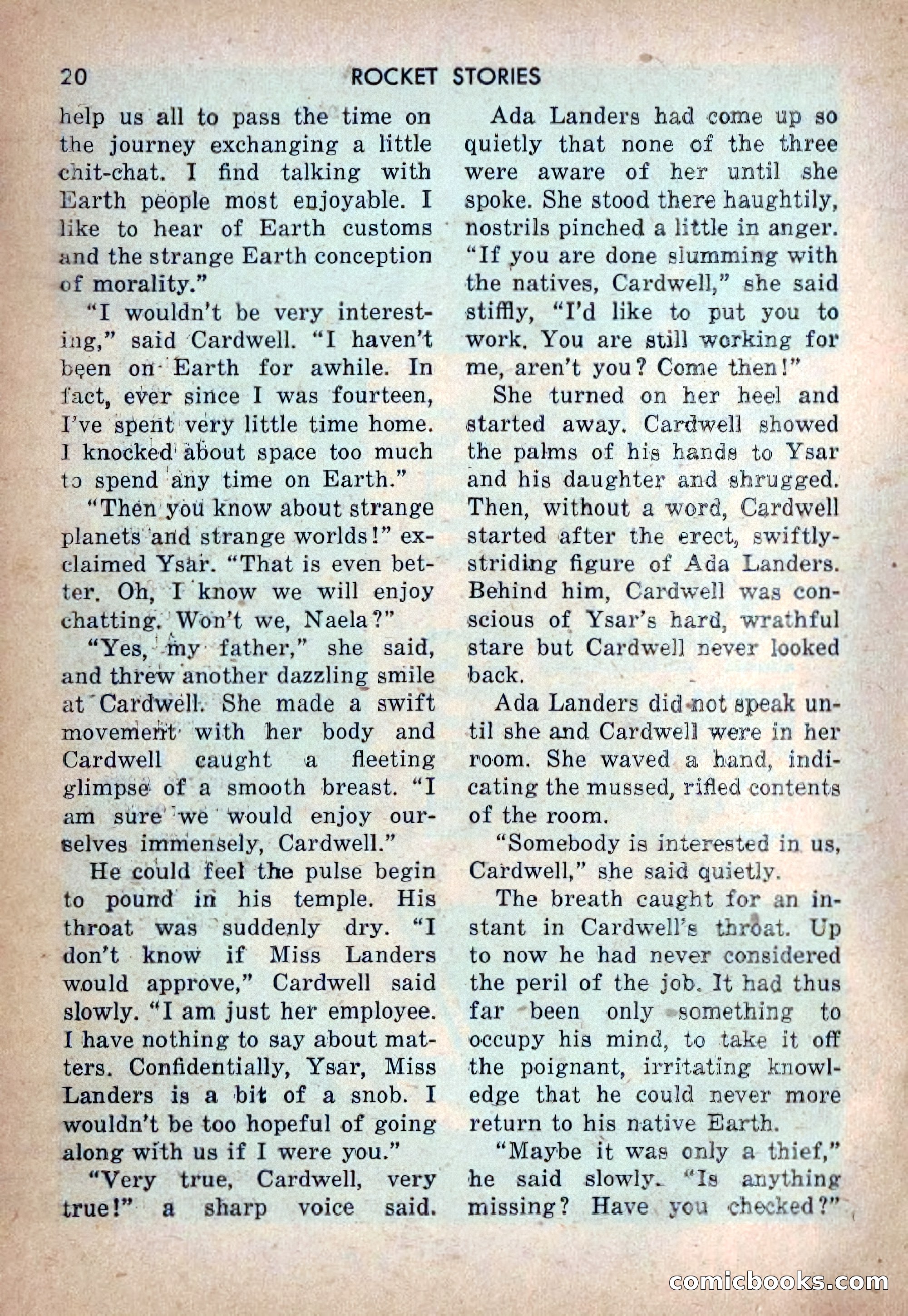 Rocket Stories, Vol. 1, No. 1 — page 23 of 164