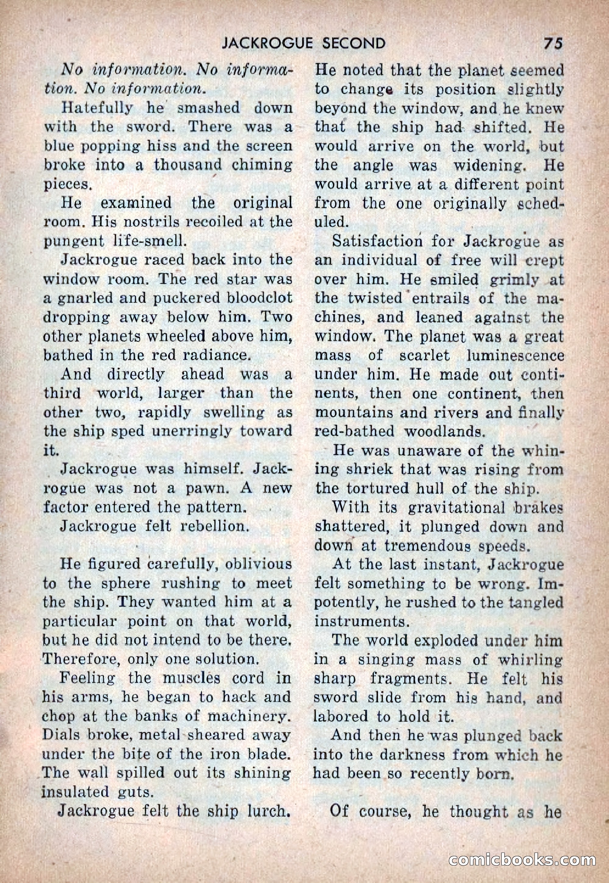 Rocket Stories, Vol. 1, No. 1 — page 78 of 164
