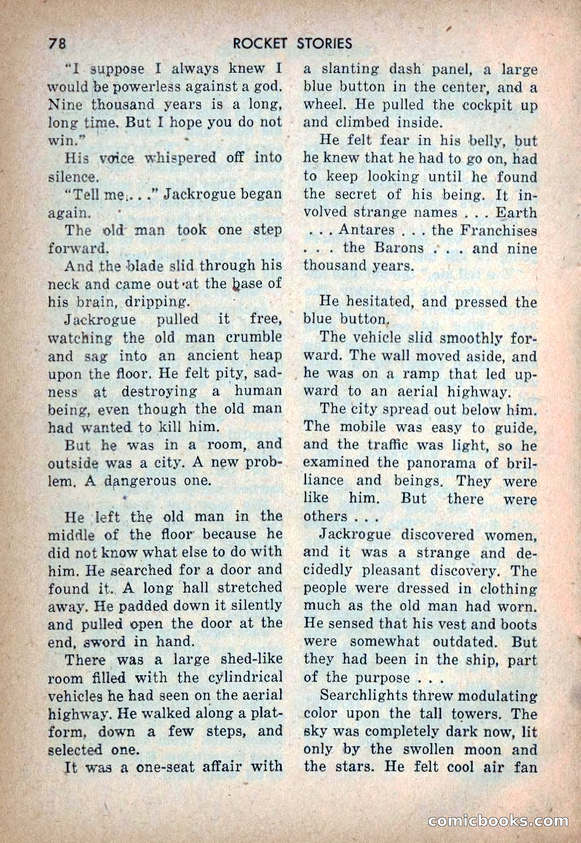 Rocket Stories, Vol. 1, No. 1 — page 81 of 164