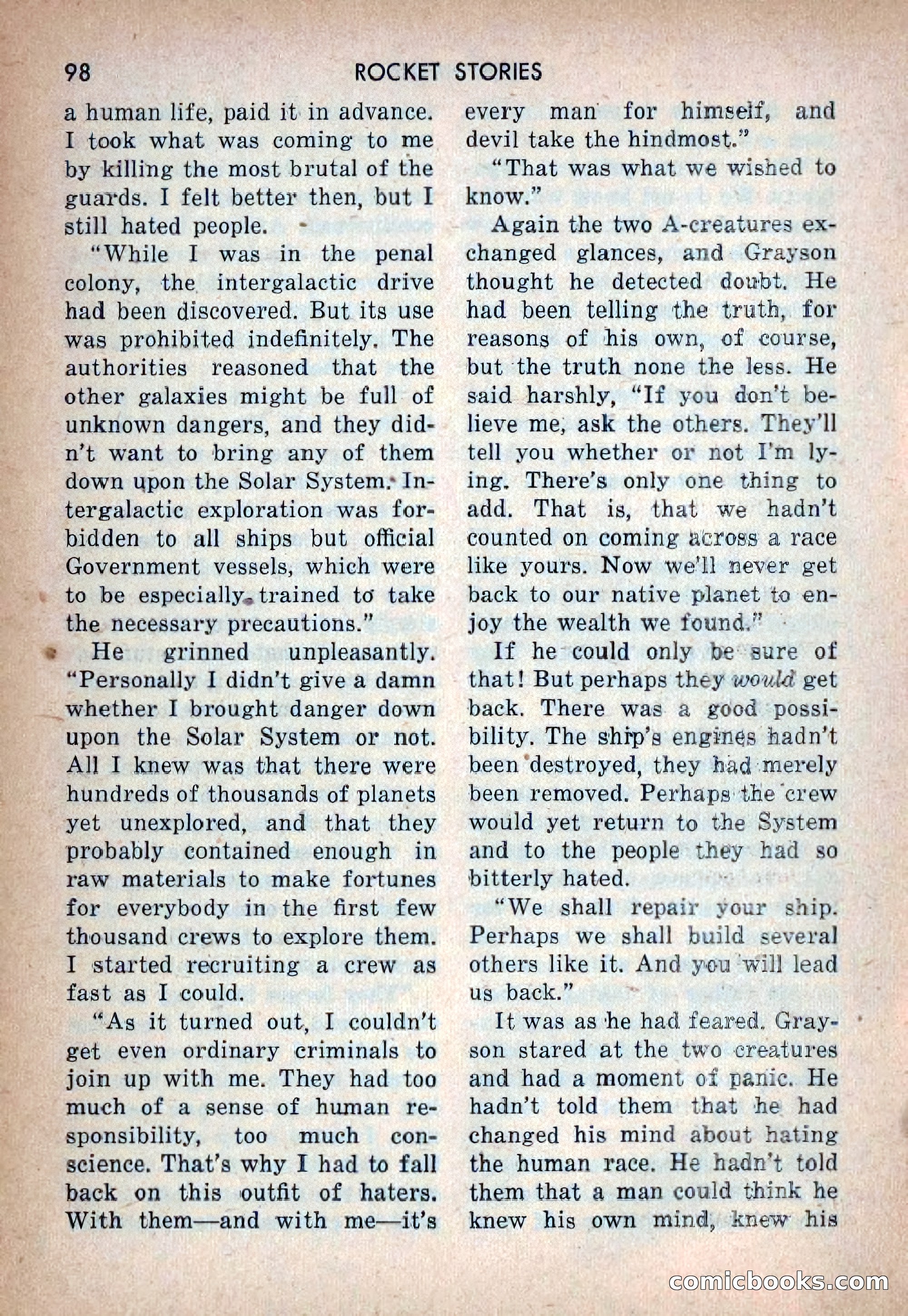 Rocket Stories, Vol. 1, No. 1 — page 101 of 164