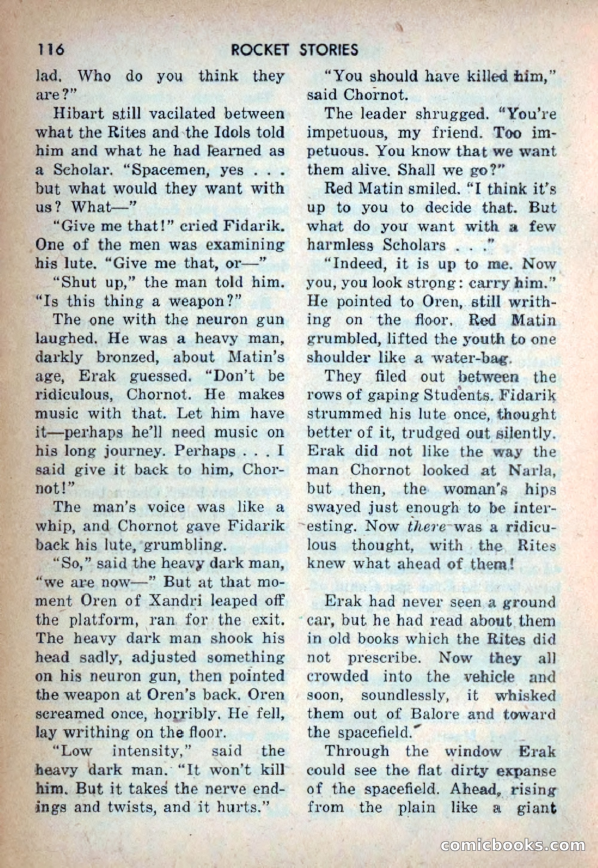 Rocket Stories, Vol. 1, No. 1 — page 119 of 164