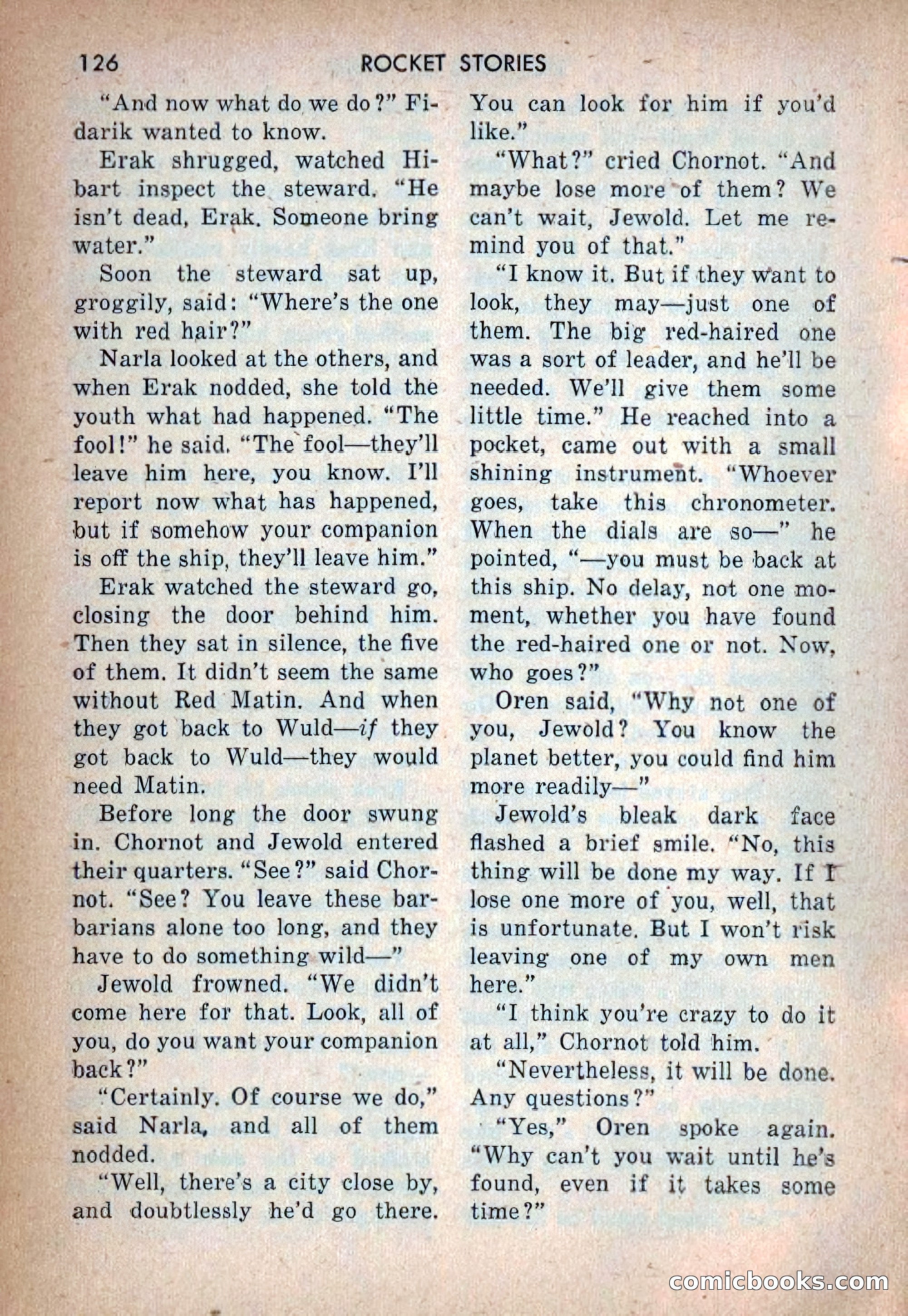 Rocket Stories, Vol. 1, No. 1 — page 129 of 164
