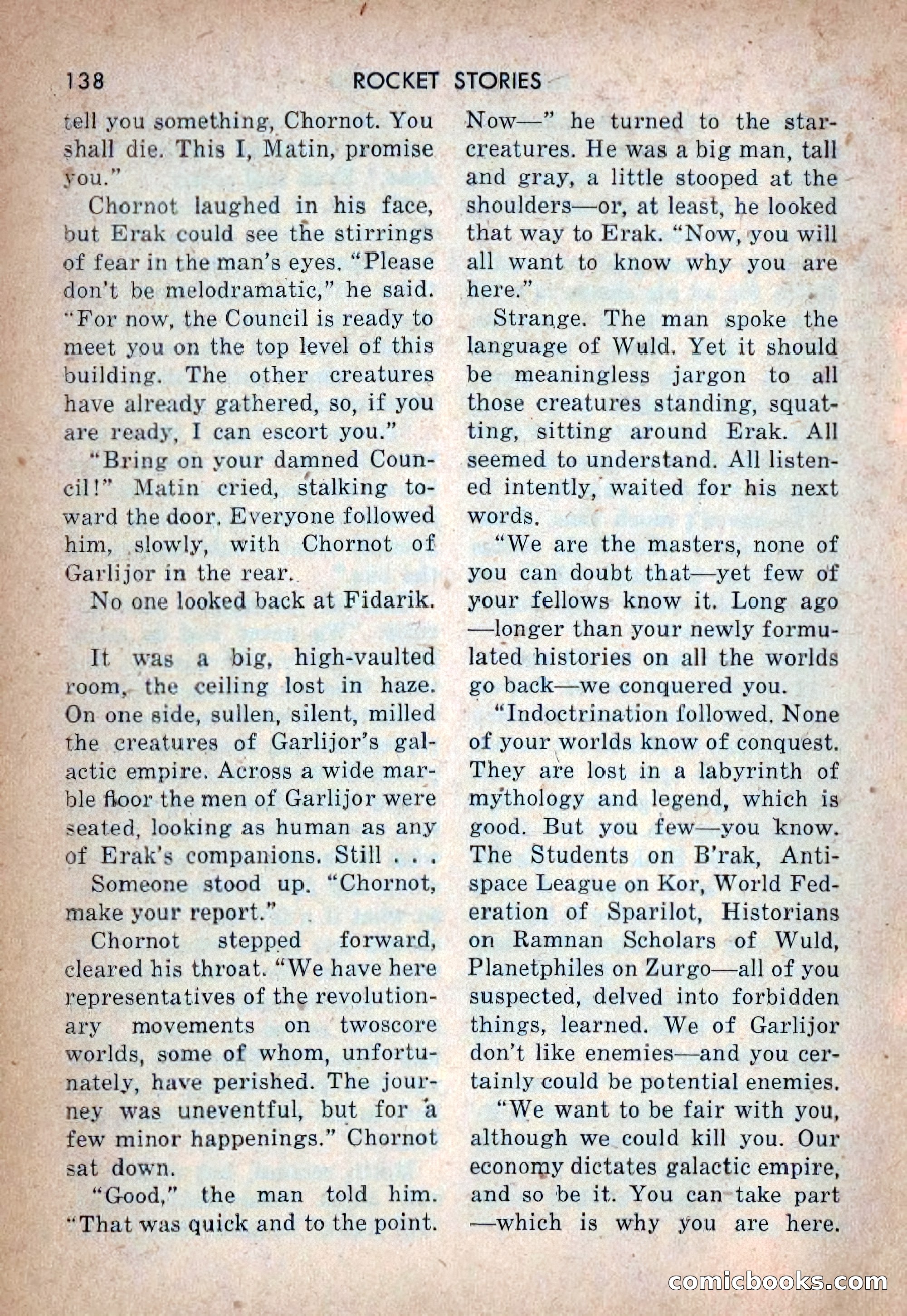Rocket Stories, Vol. 1, No. 1 — page 141 of 164
