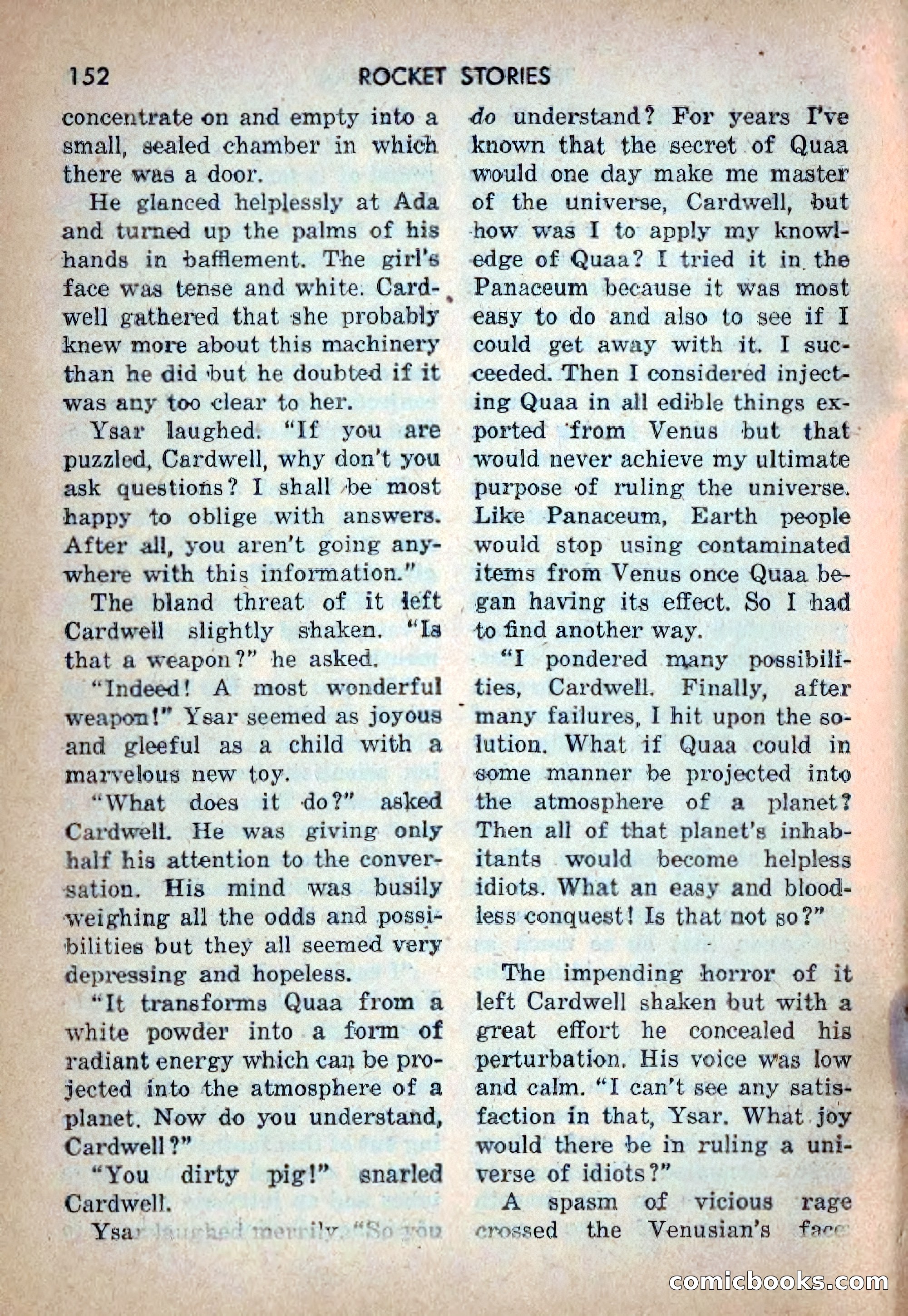 Rocket Stories, Vol. 1, No. 1 — page 155 of 164