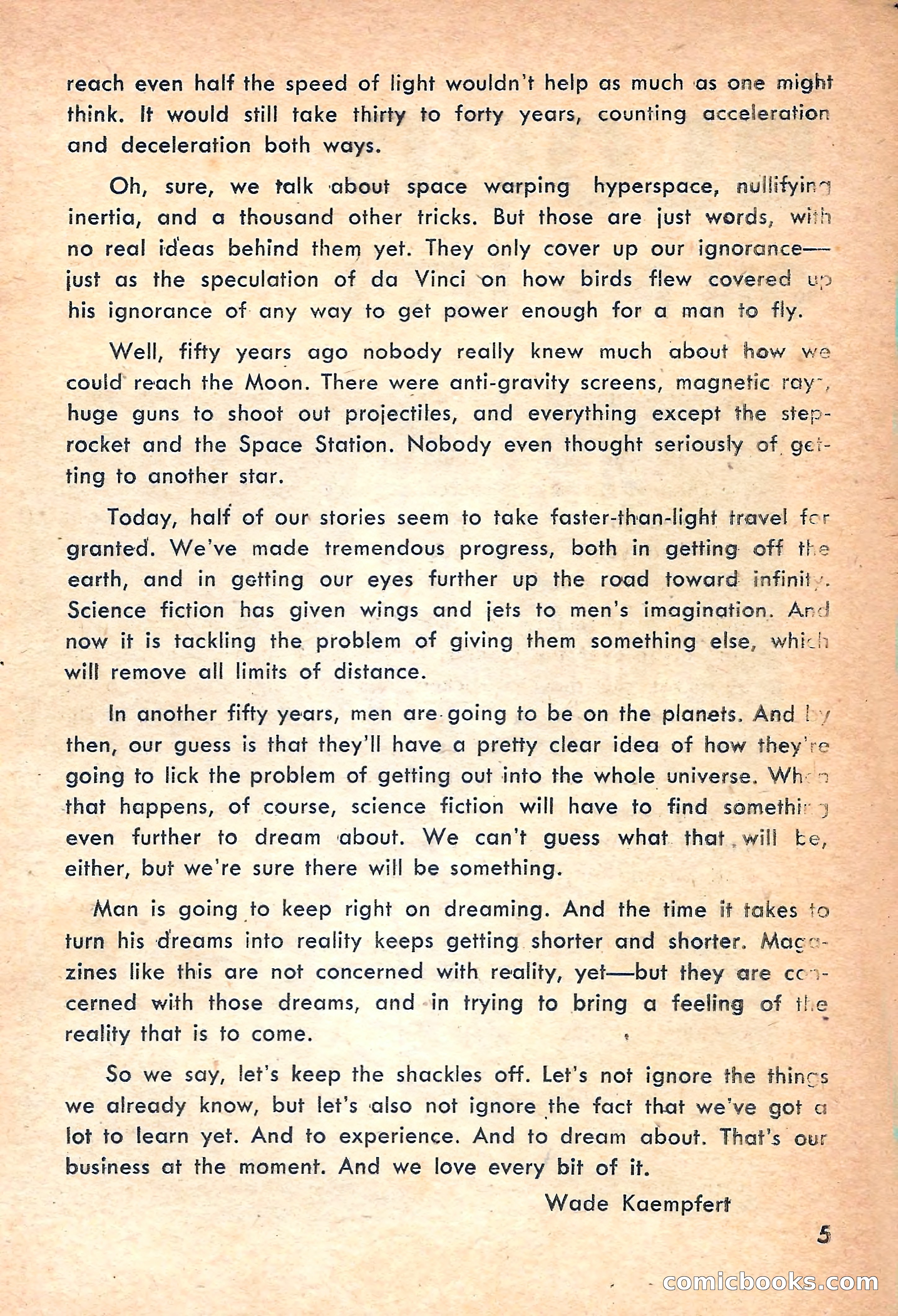 Rocket Stories, July 1953 — page 7 of 164