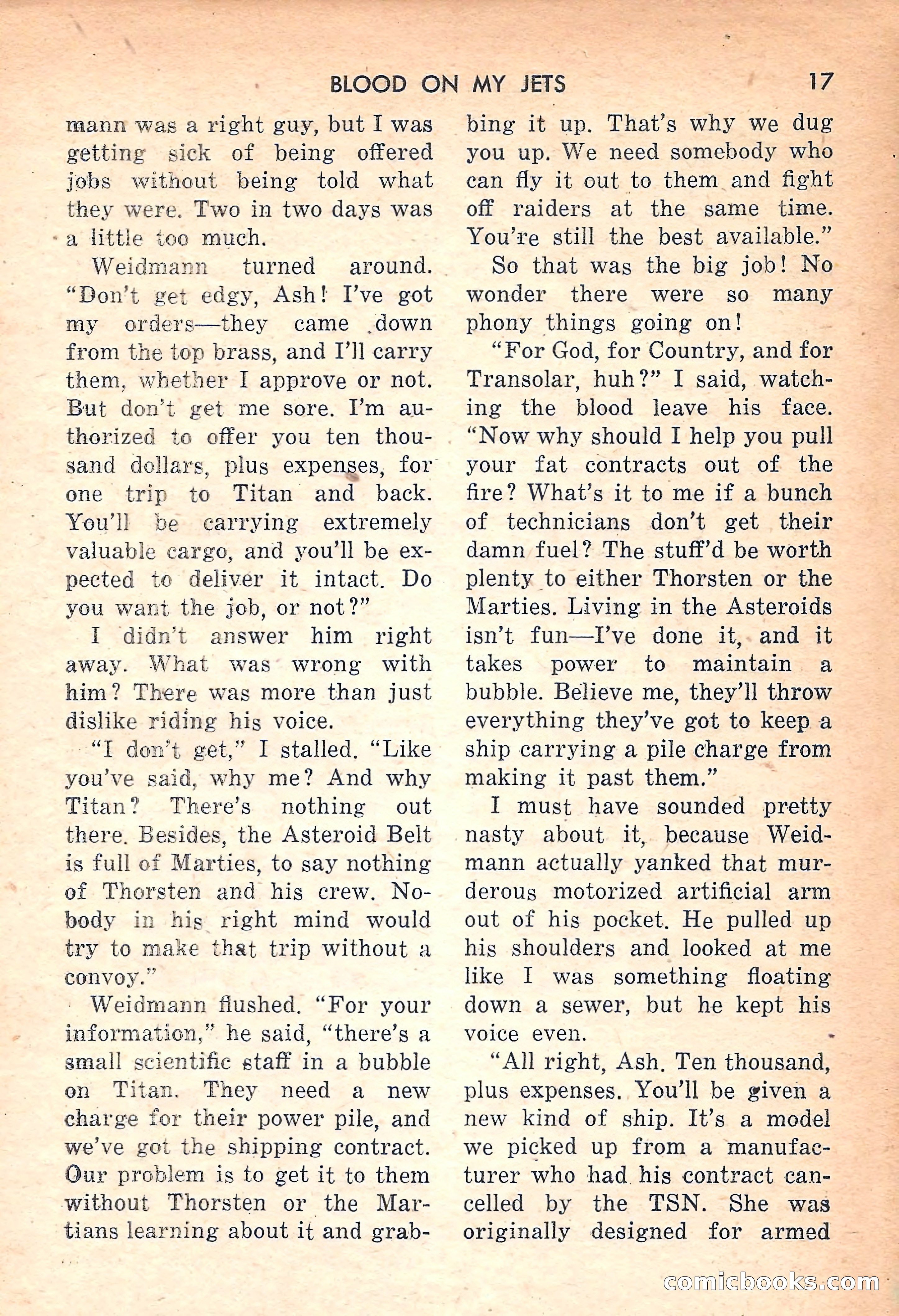 Rocket Stories, July 1953 — page 19 of 164