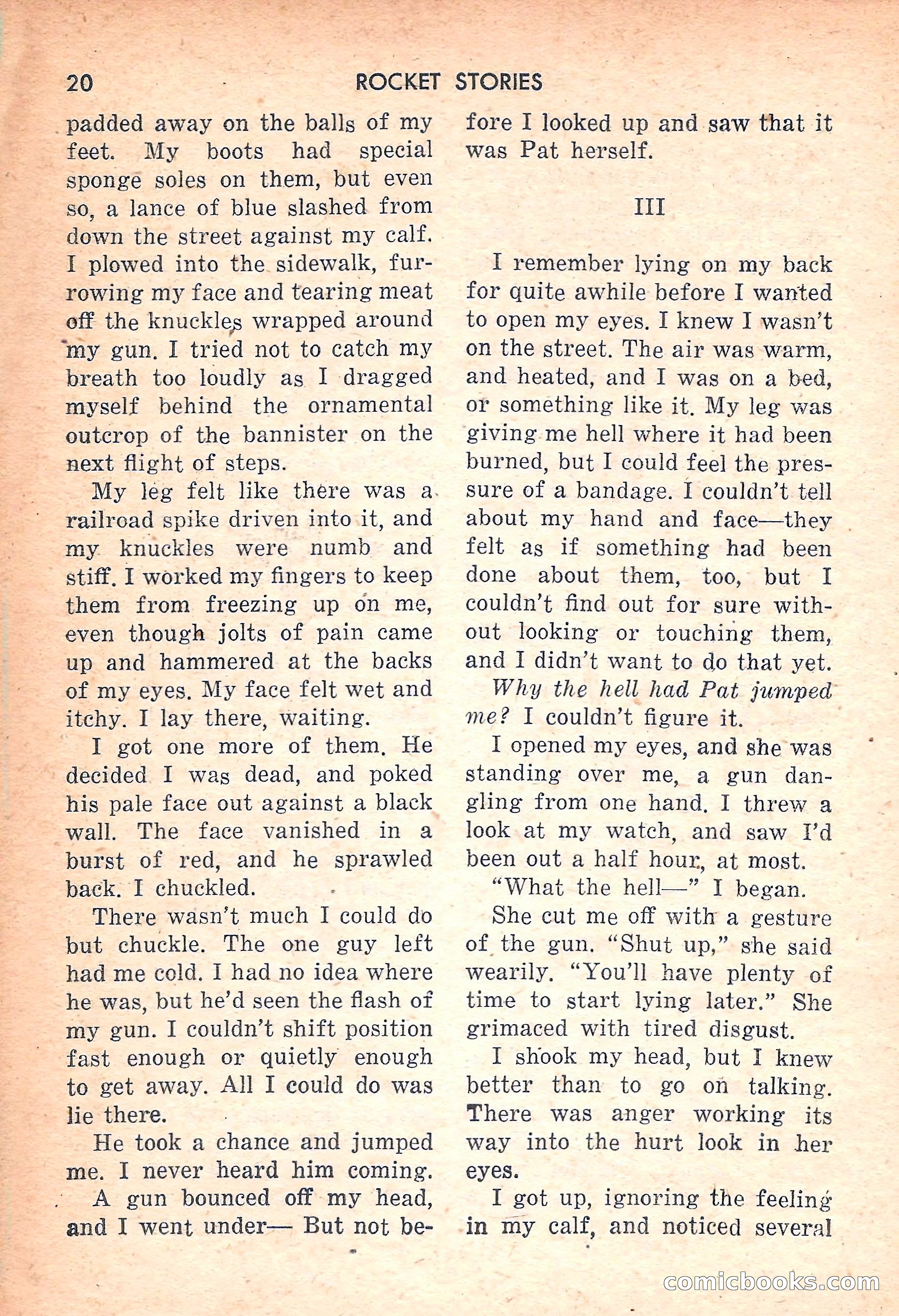 Rocket Stories, July 1953 — page 22 of 164