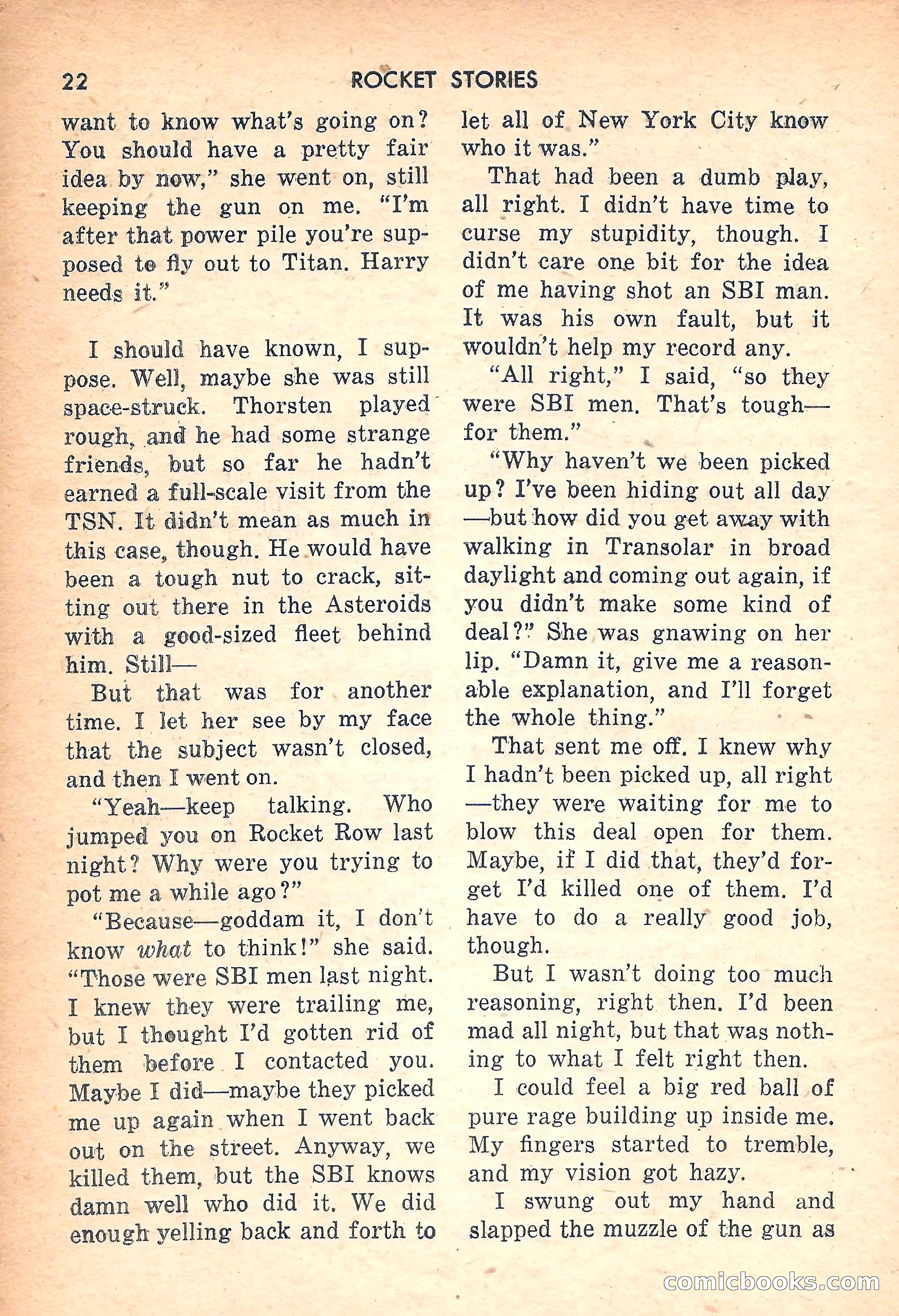 Rocket Stories, July 1953 — page 24 of 164