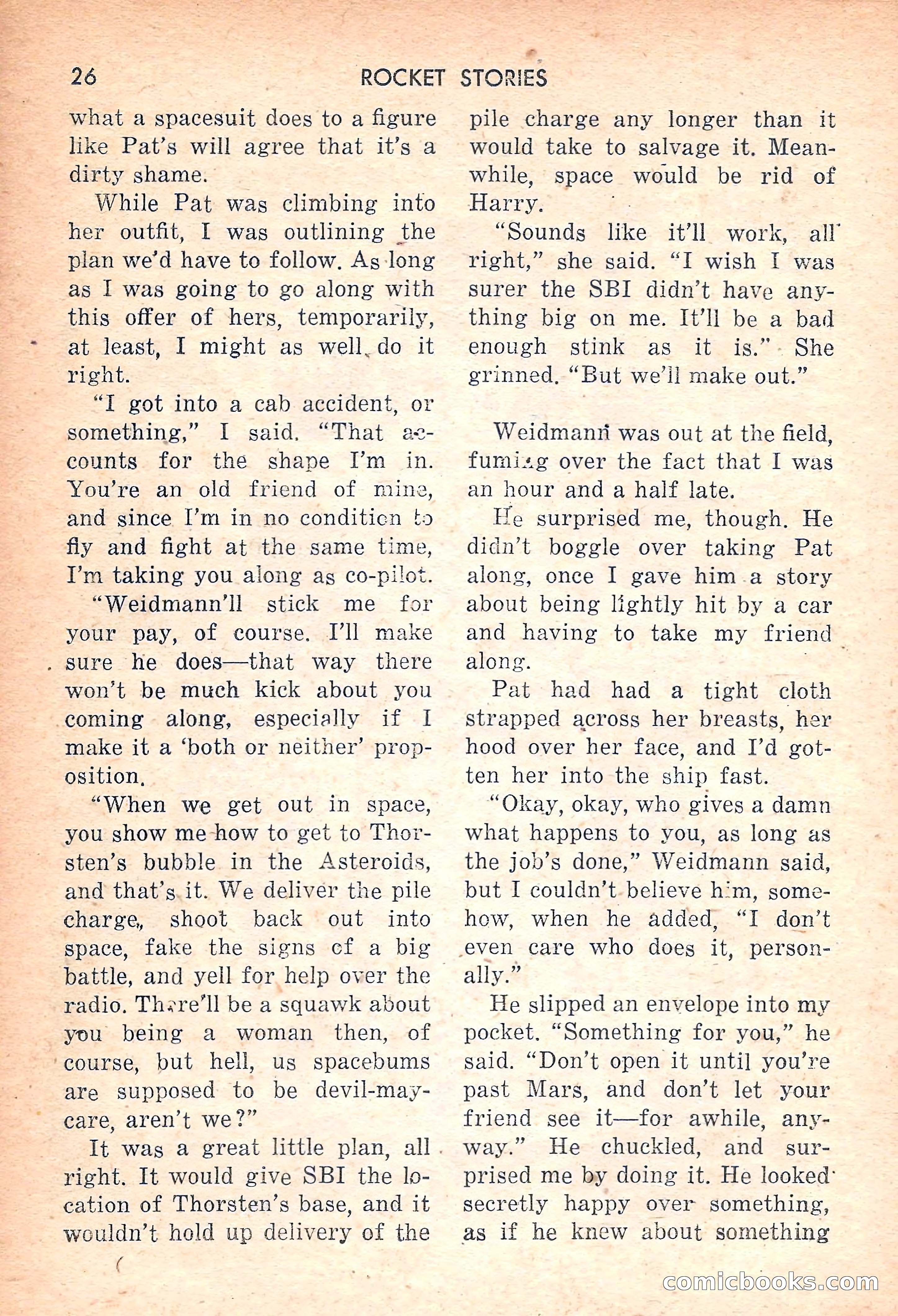 Rocket Stories, July 1953 — page 28 of 164
