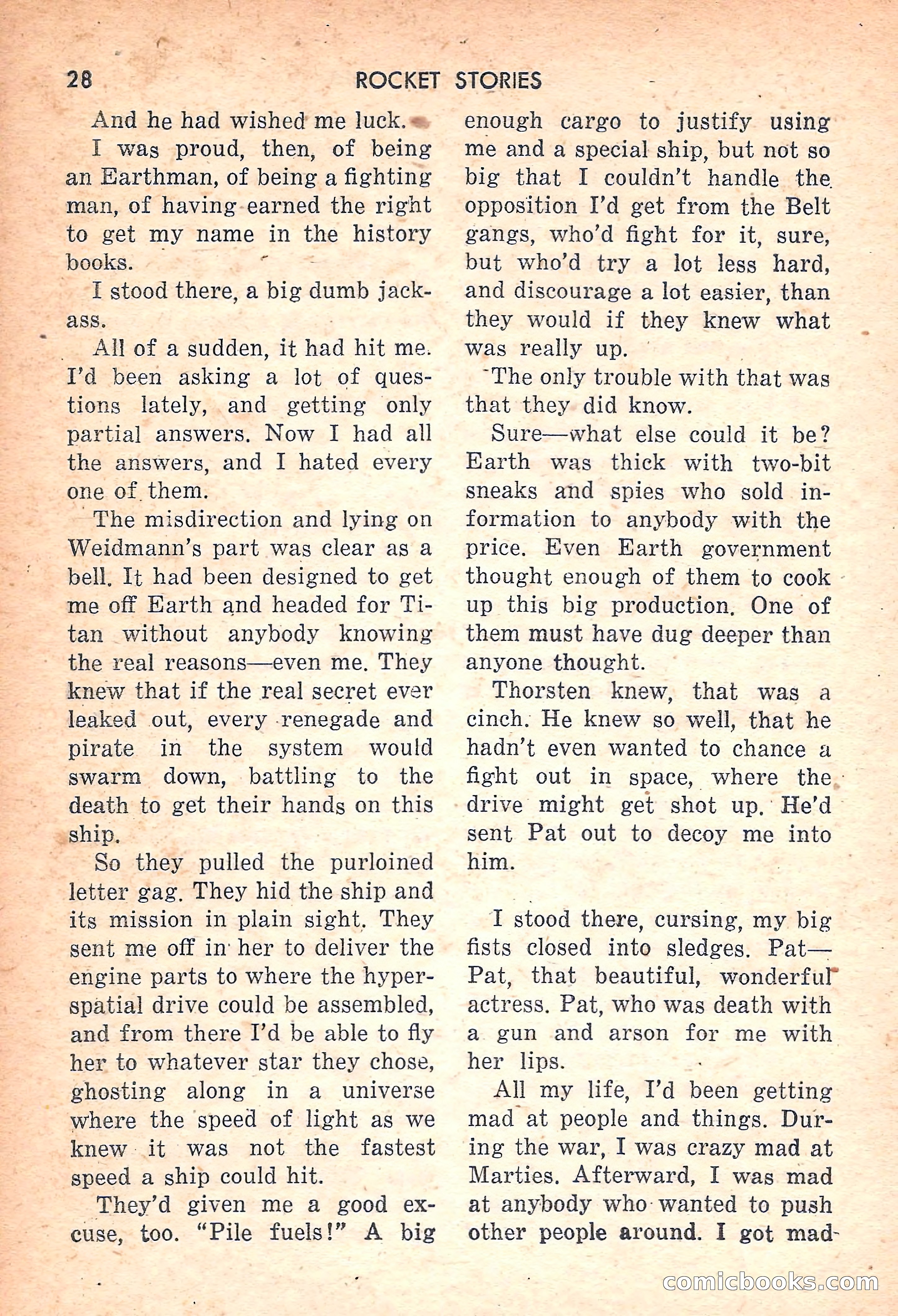 Rocket Stories, July 1953 — page 30 of 164