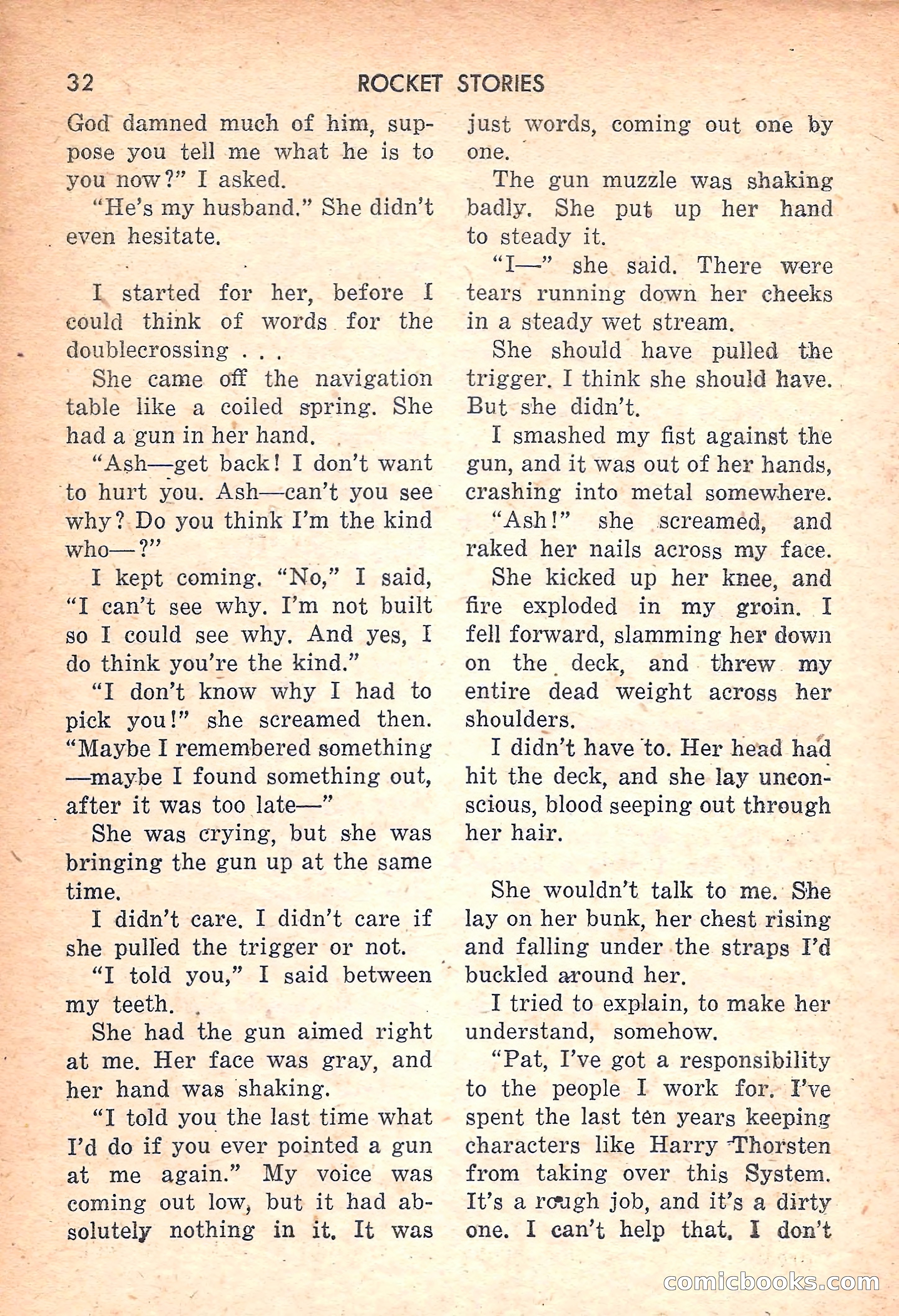 Rocket Stories, July 1953 — page 34 of 164