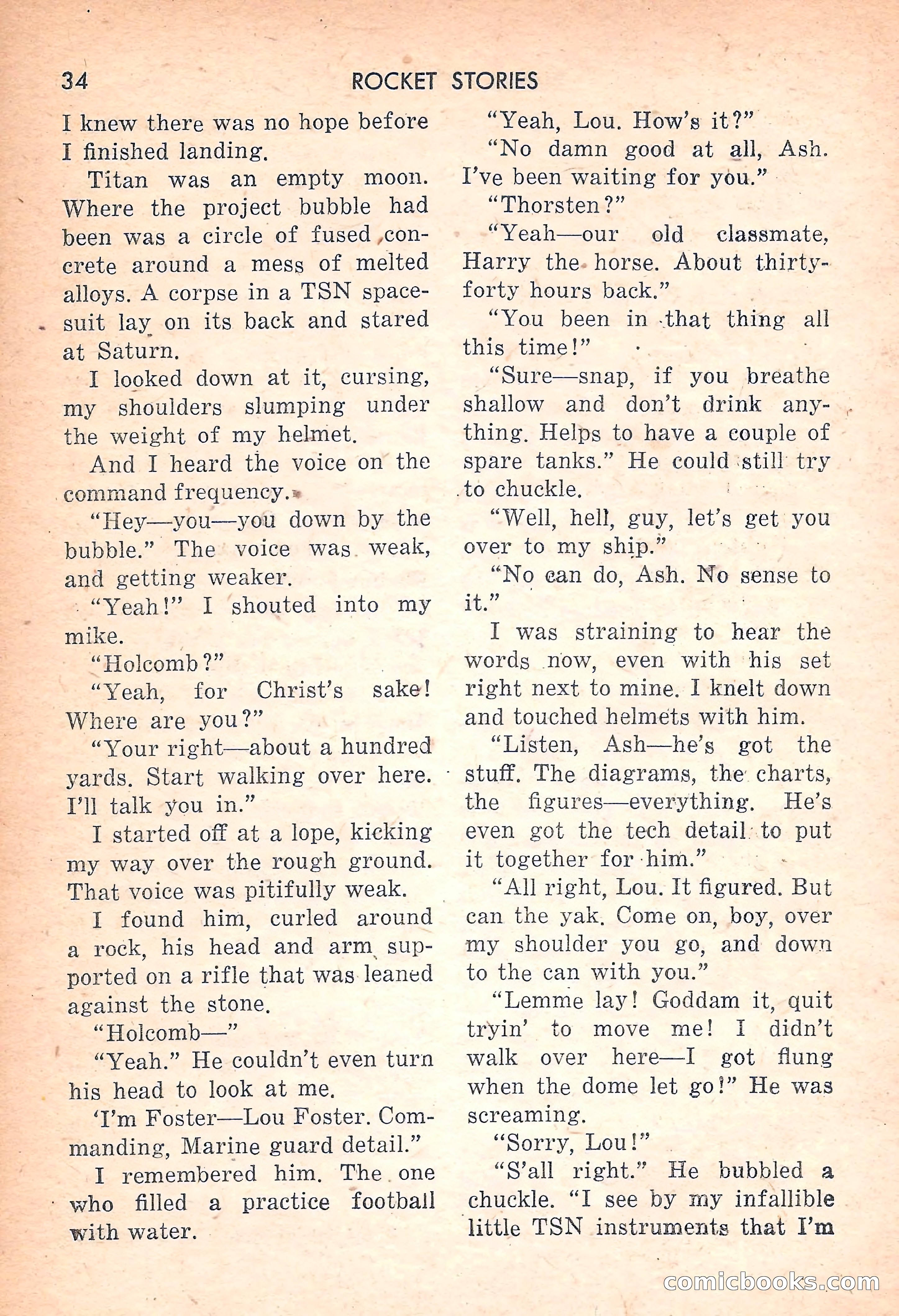 Rocket Stories, July 1953 — page 36 of 164