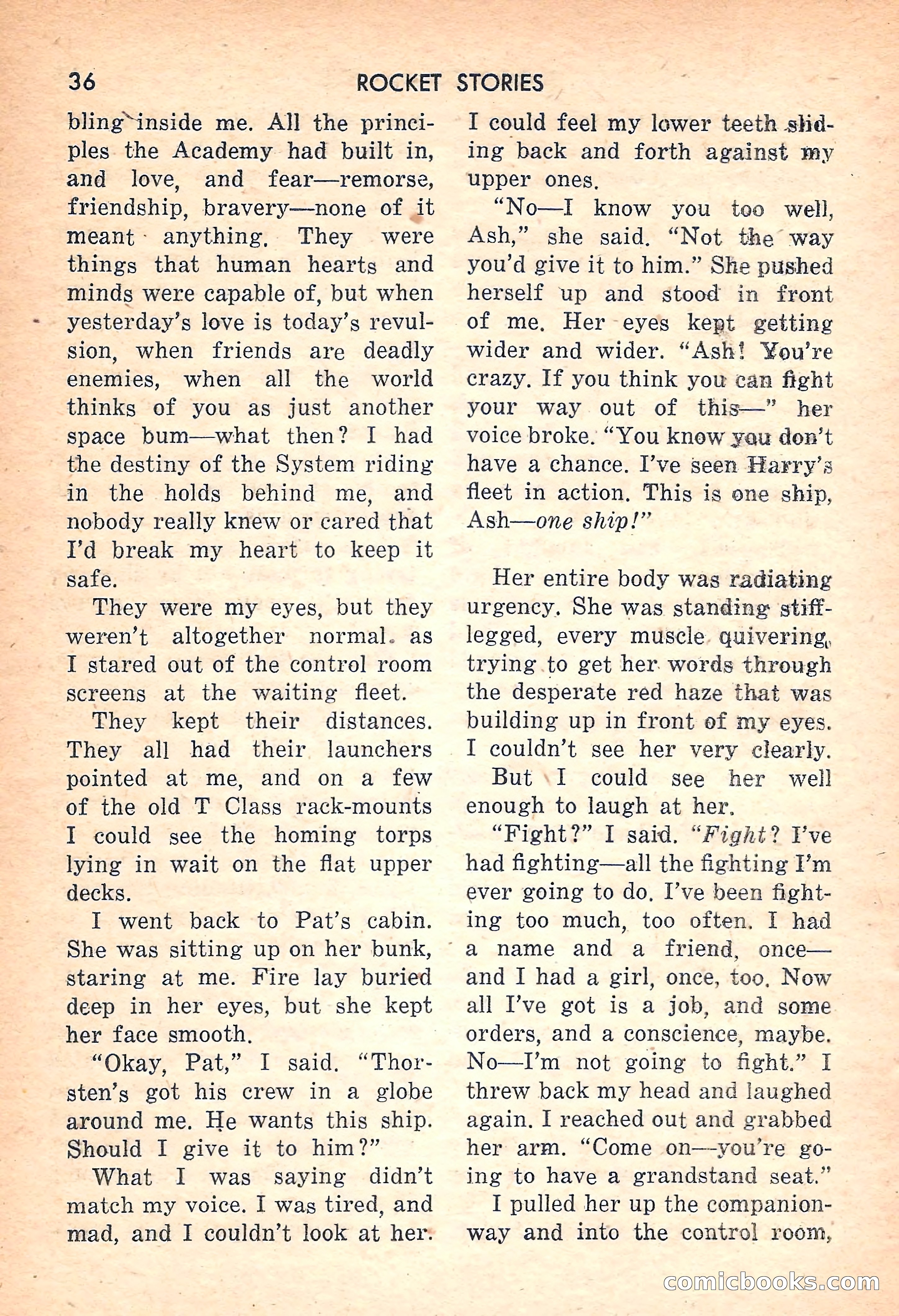 Rocket Stories, July 1953 — page 38 of 164