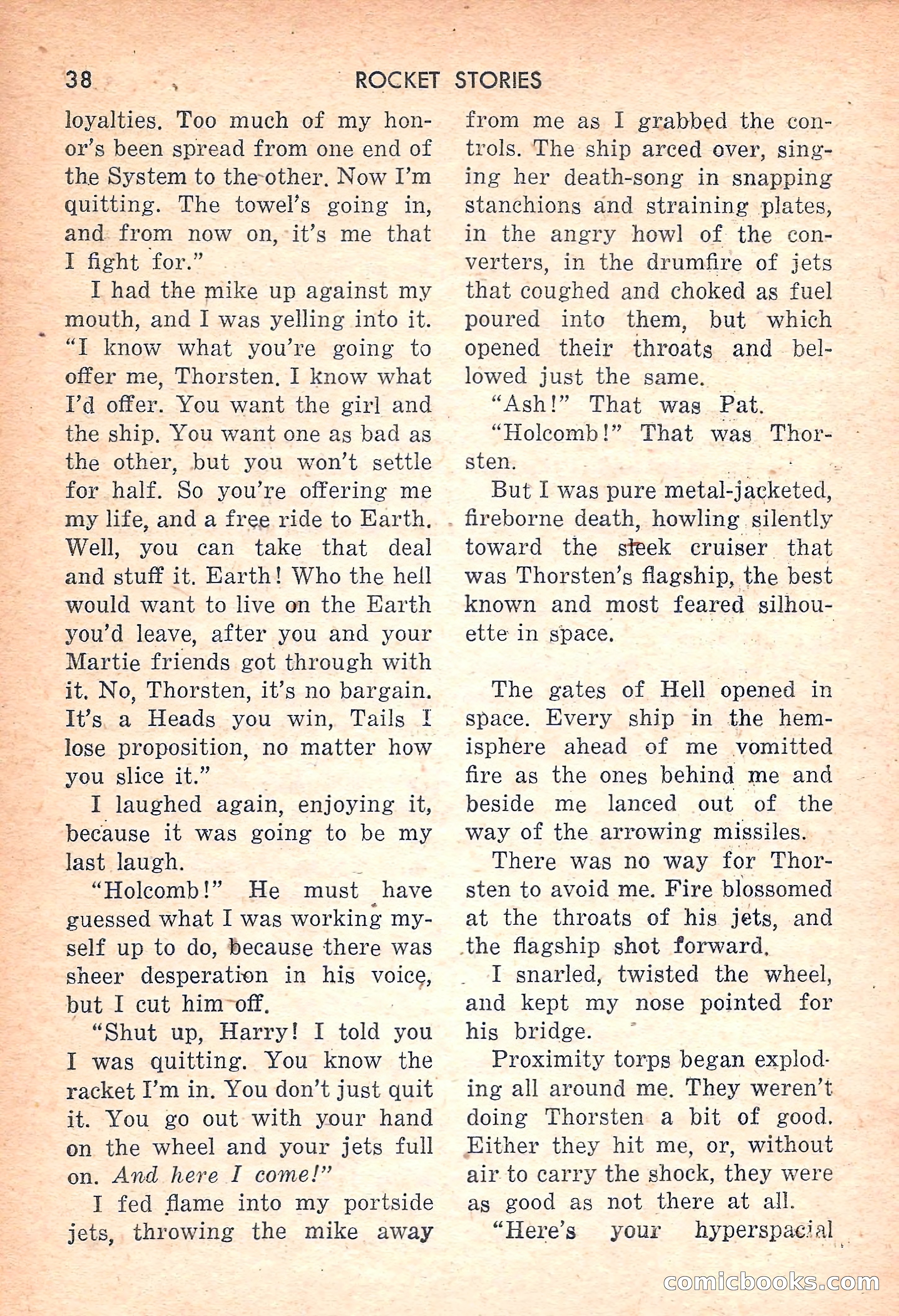 Rocket Stories, July 1953 — page 40 of 164