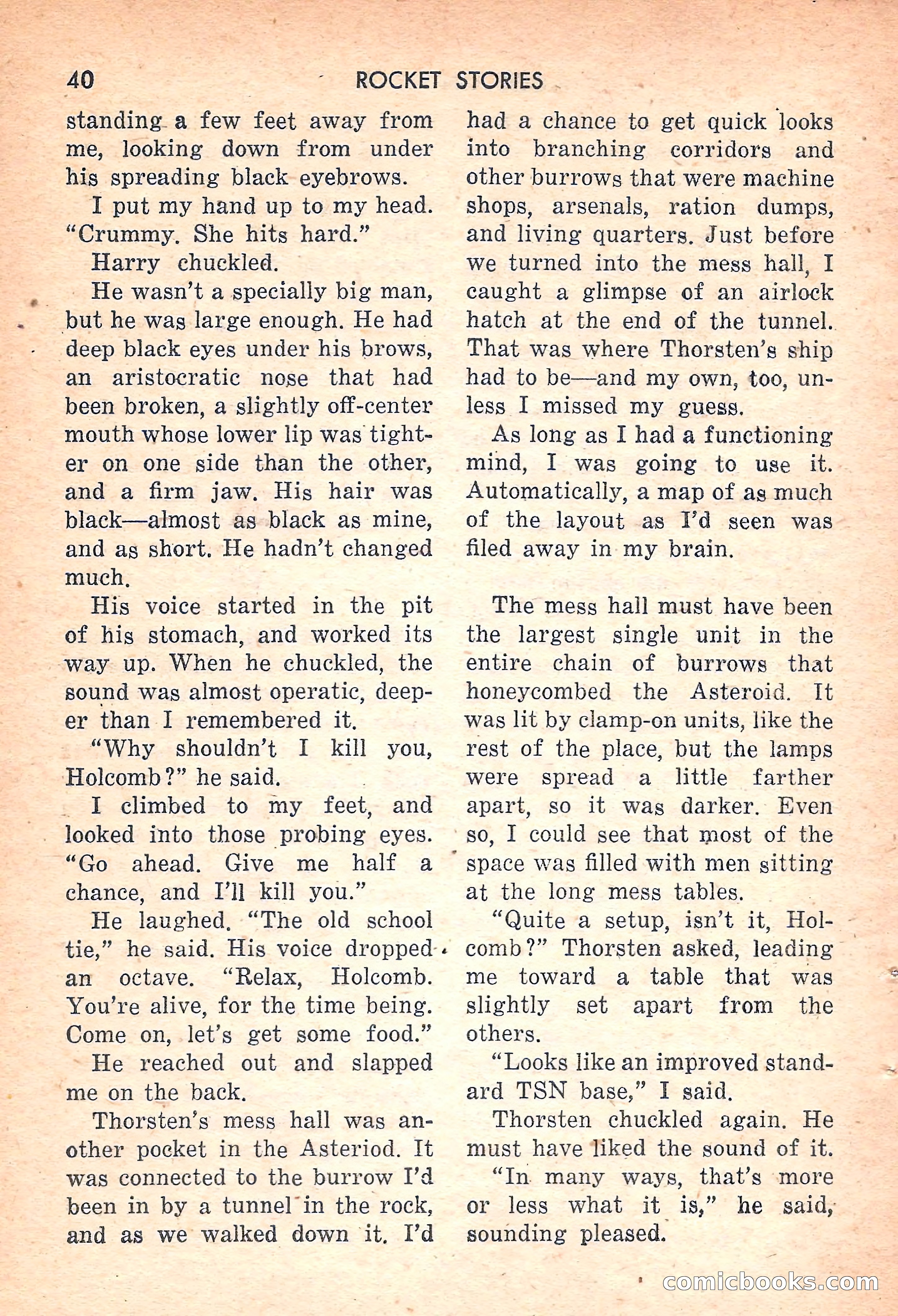 Rocket Stories, July 1953 — page 42 of 164