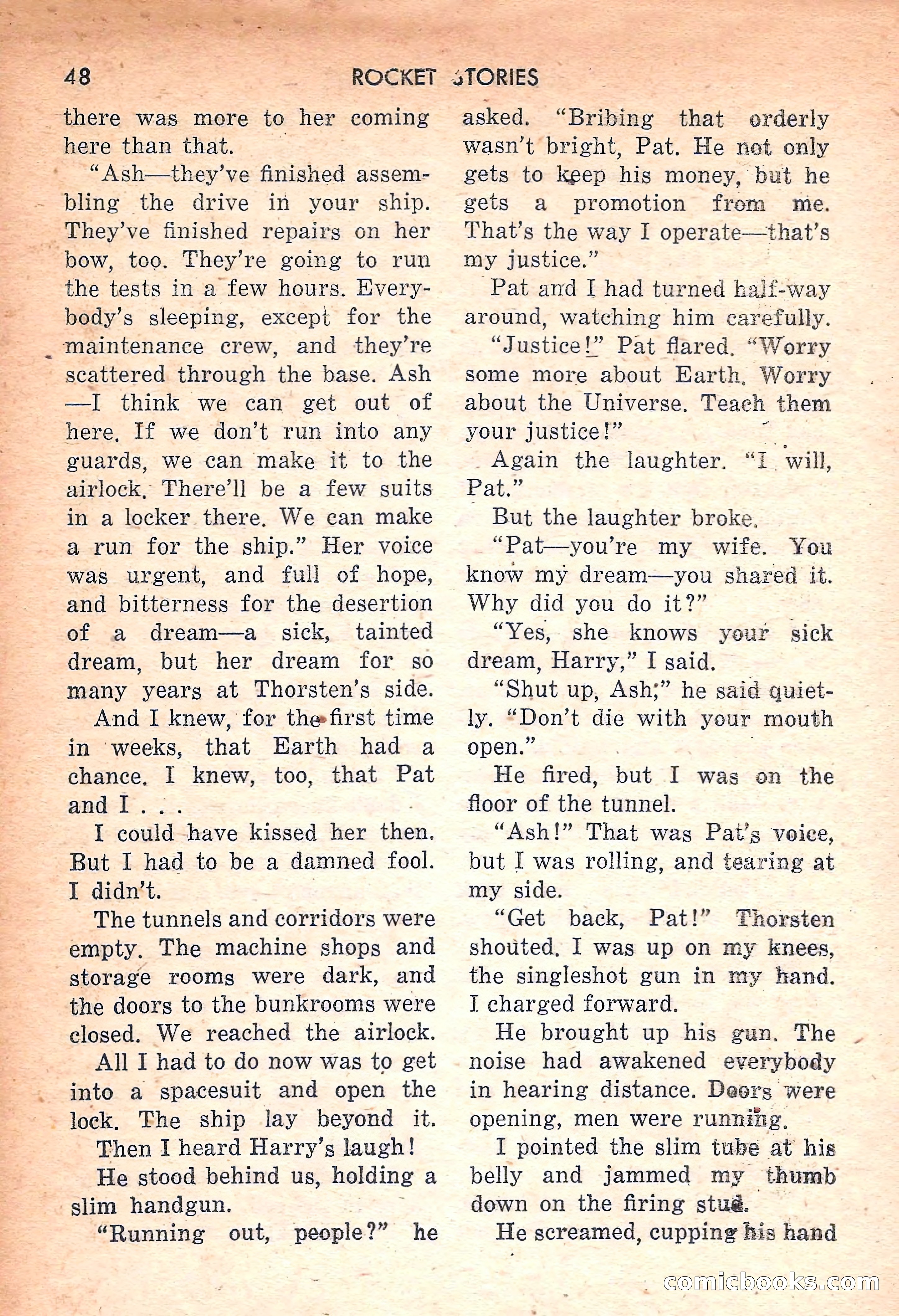 Rocket Stories, July 1953 — page 50 of 164