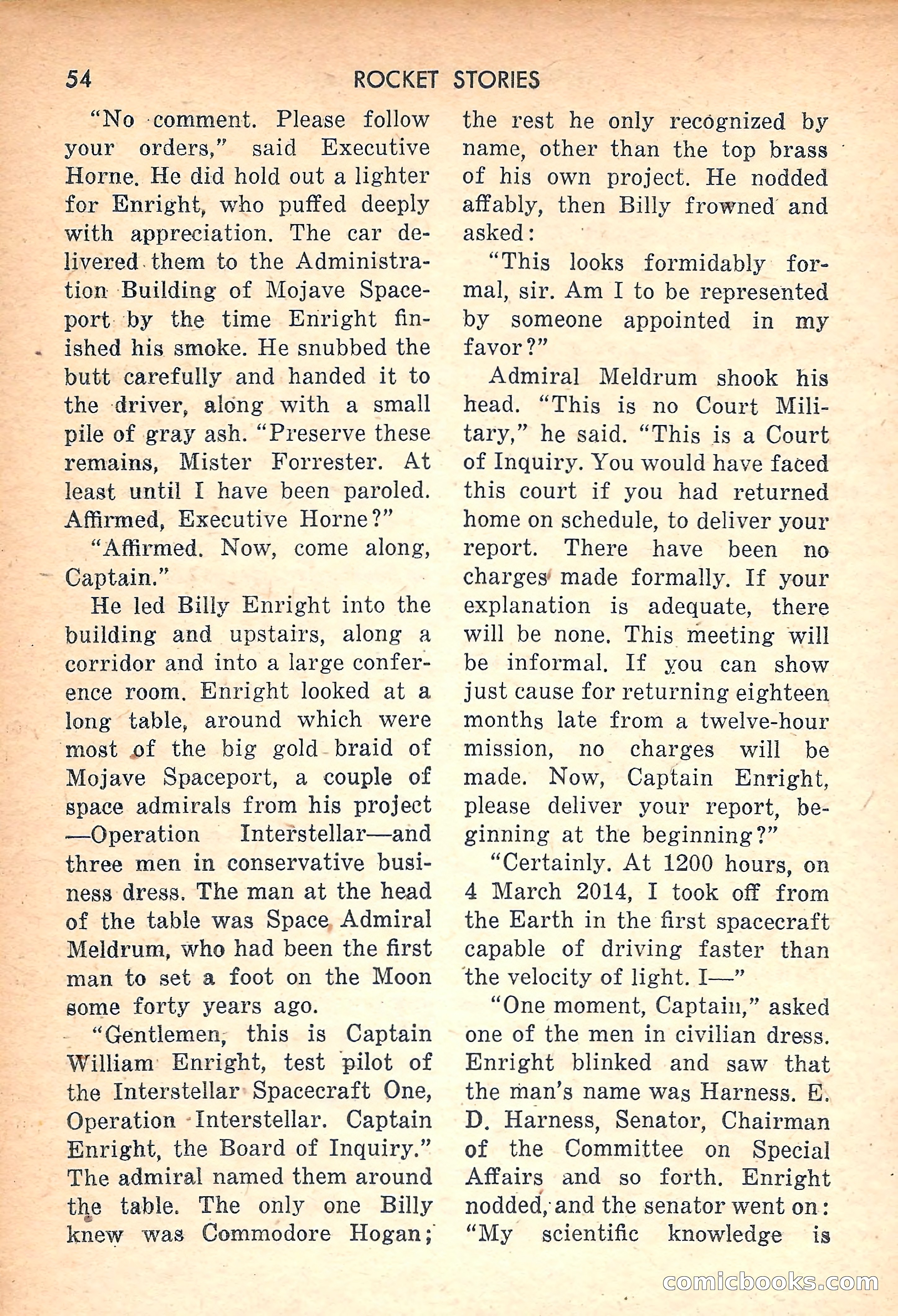 Rocket Stories, July 1953 — page 56 of 164