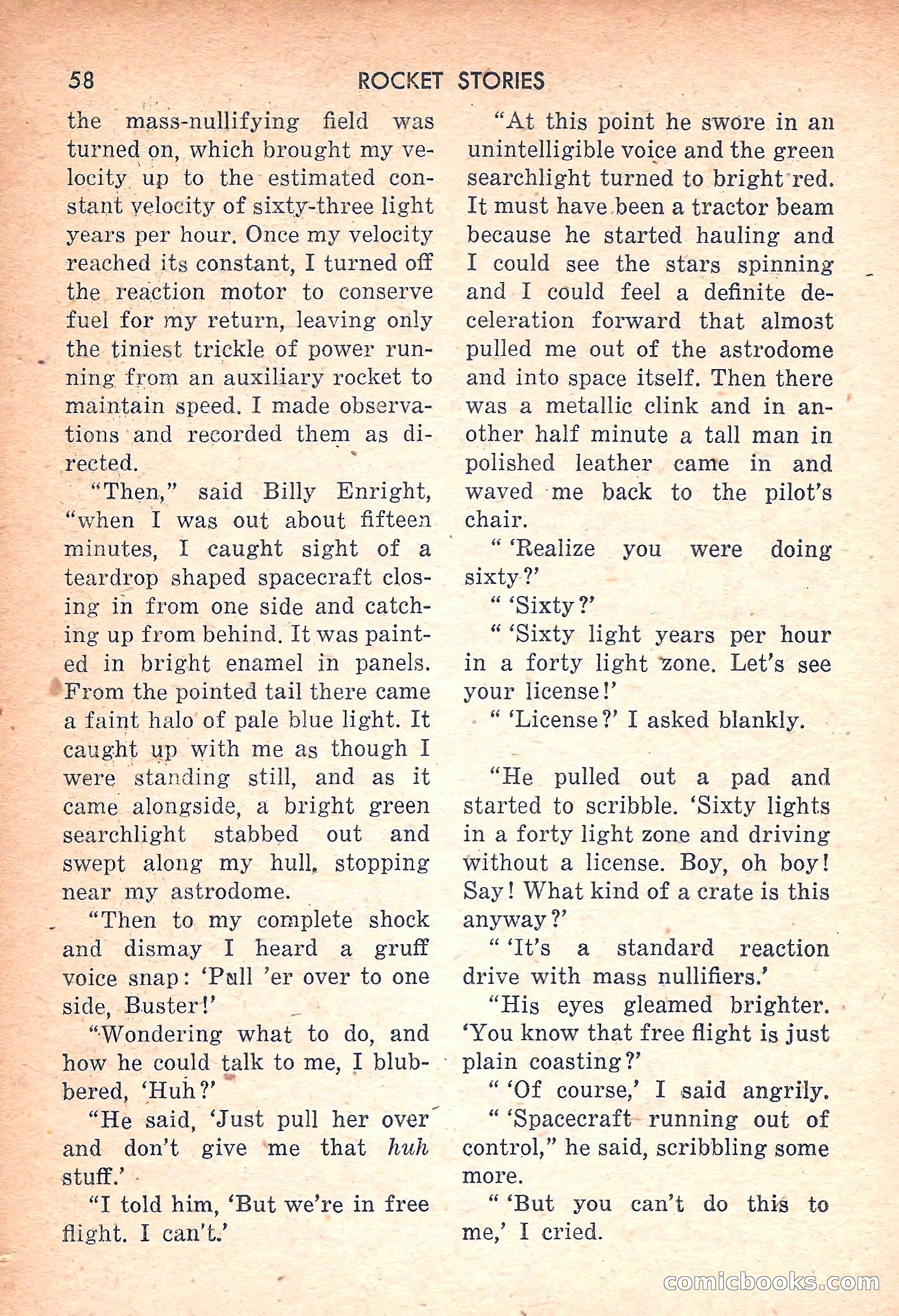 Rocket Stories, July 1953 — page 60 of 164