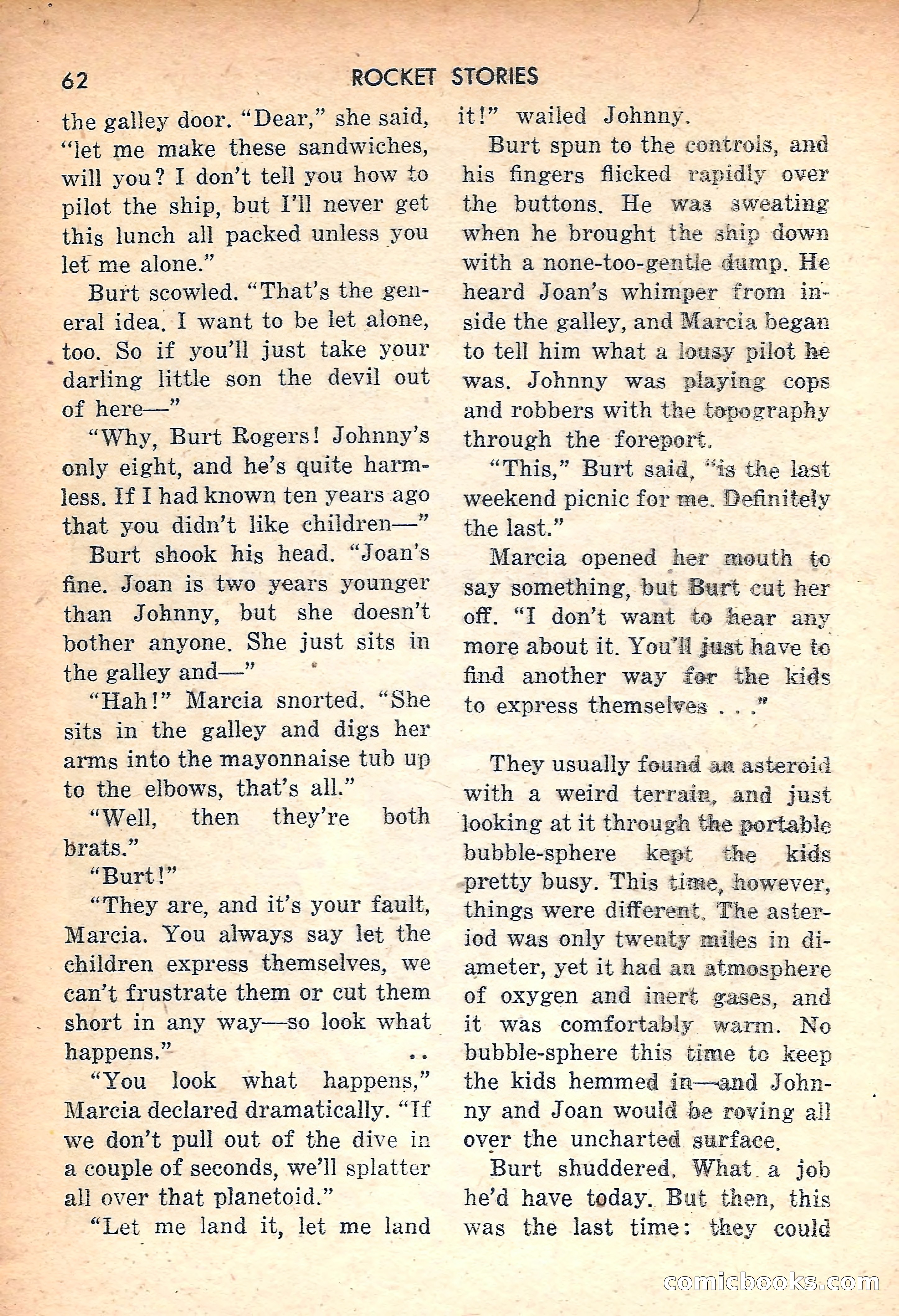 Rocket Stories, July 1953 — page 64 of 164