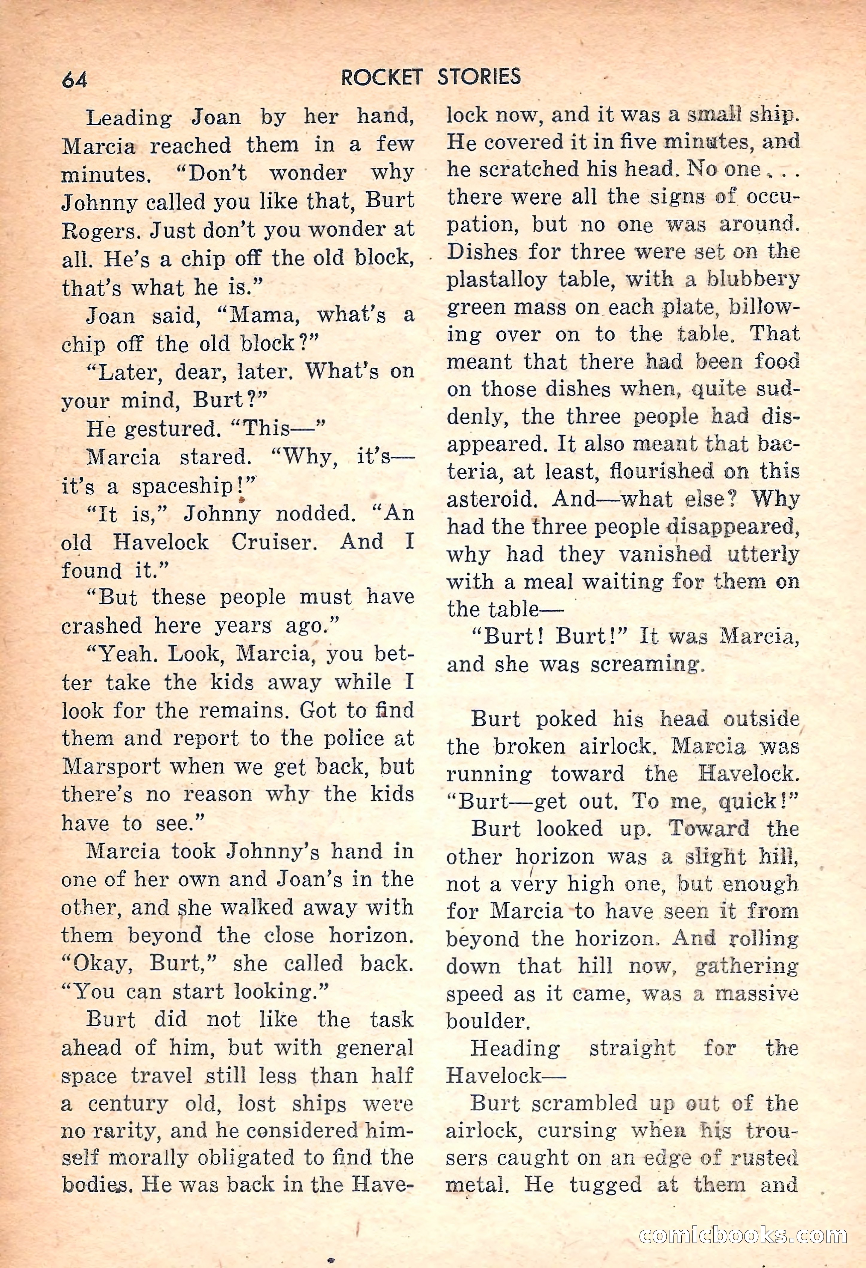 Rocket Stories, July 1953 — page 66 of 164