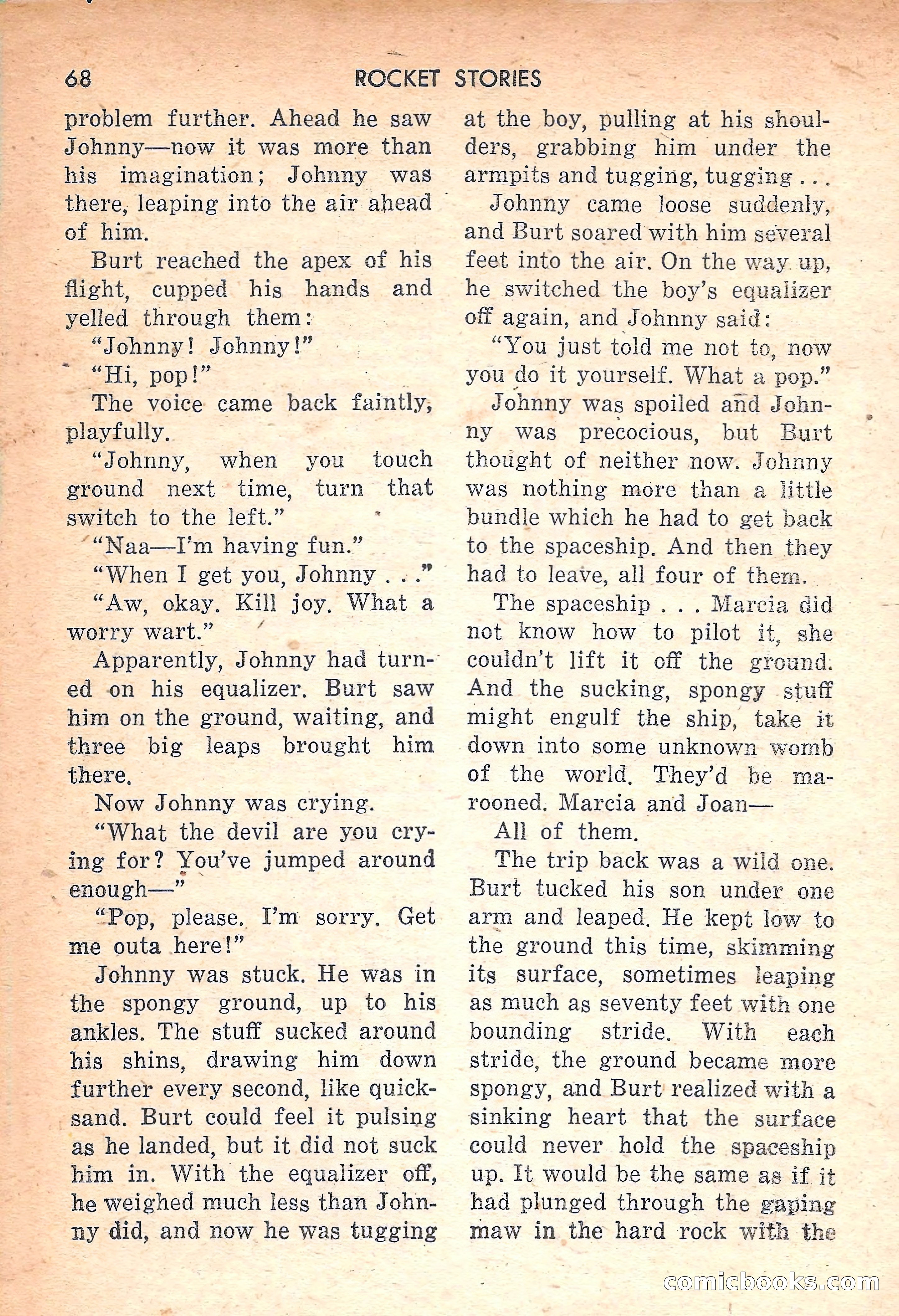 Rocket Stories, July 1953 — page 70 of 164