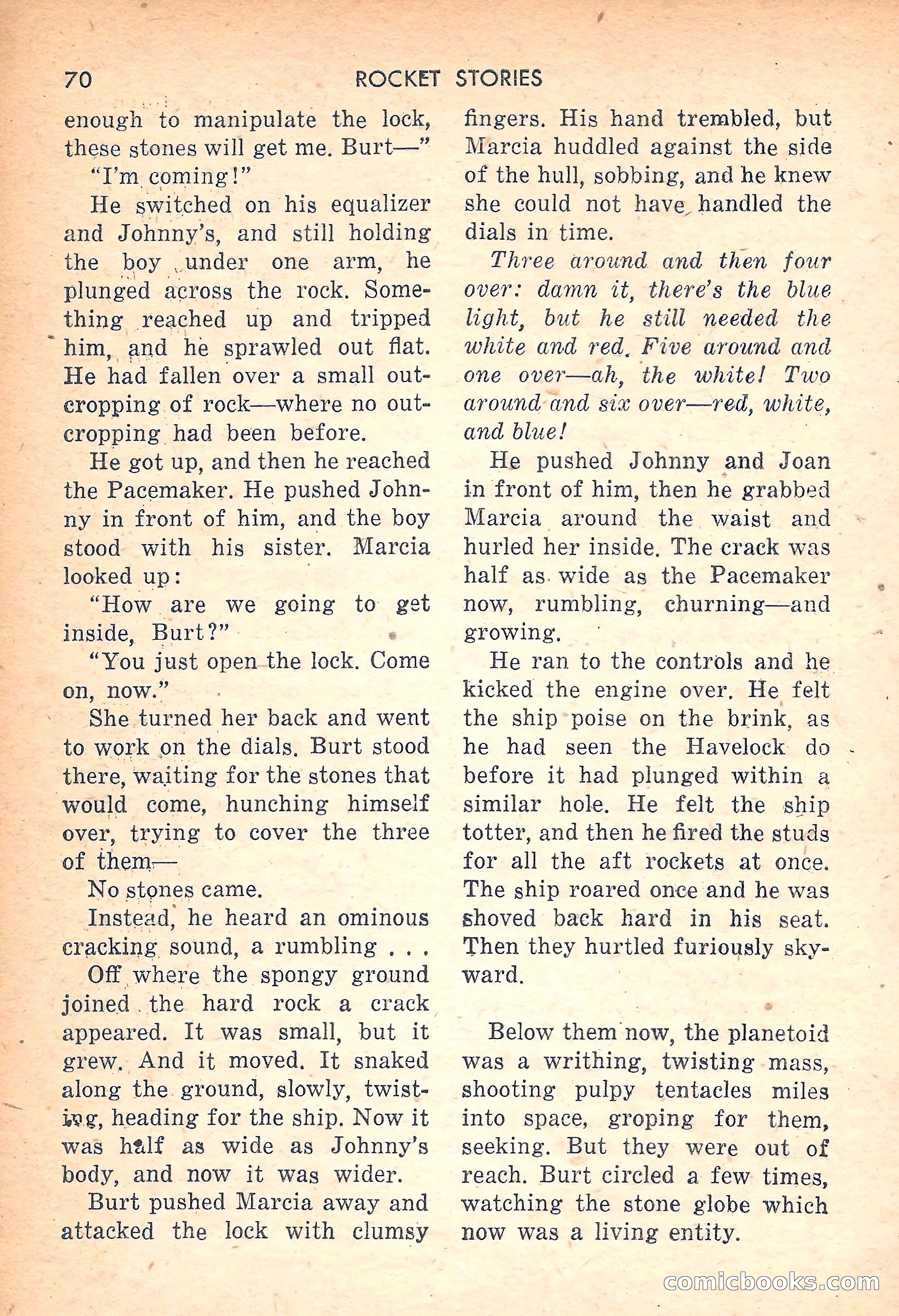 Rocket Stories, July 1953 — page 72 of 164
