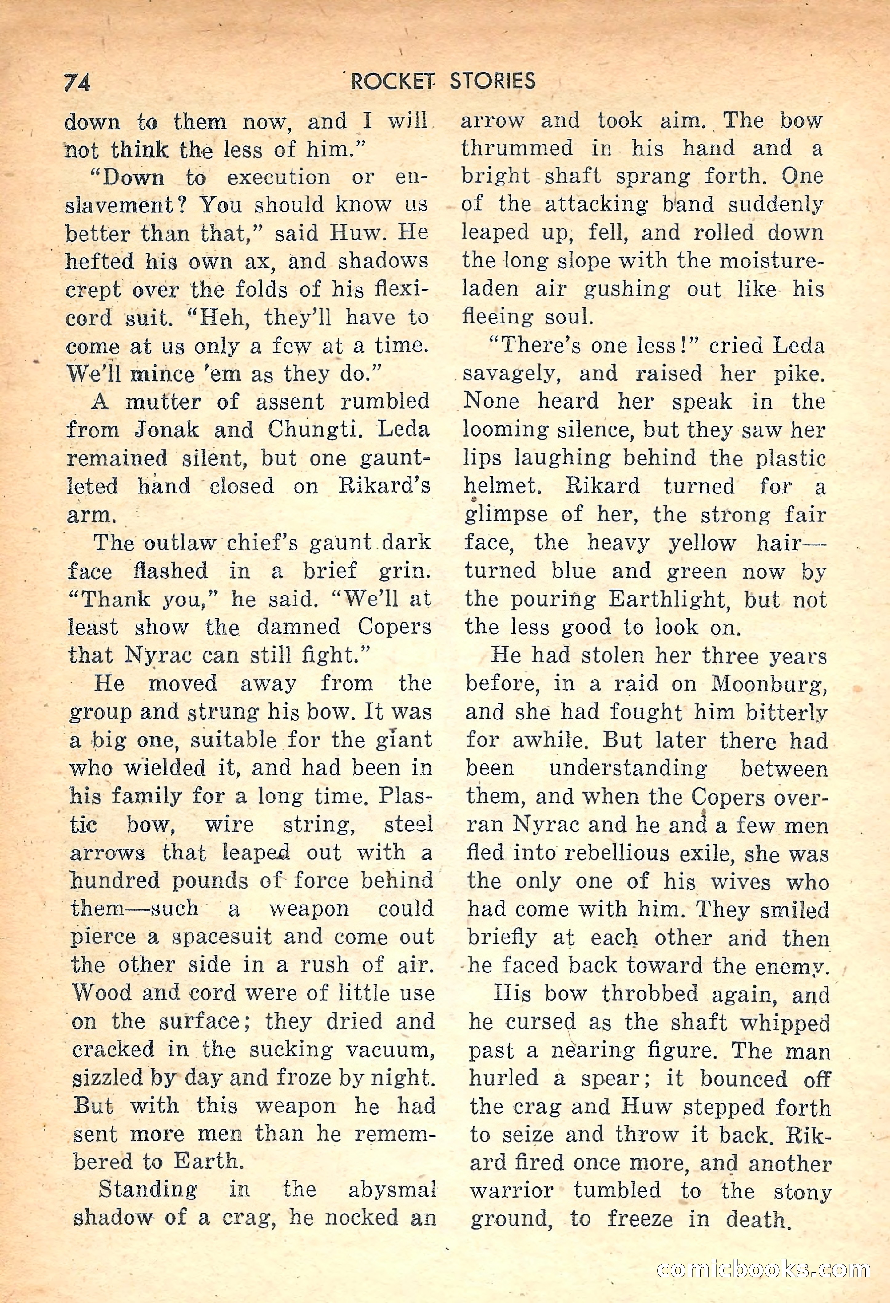 Rocket Stories, July 1953 — page 76 of 164