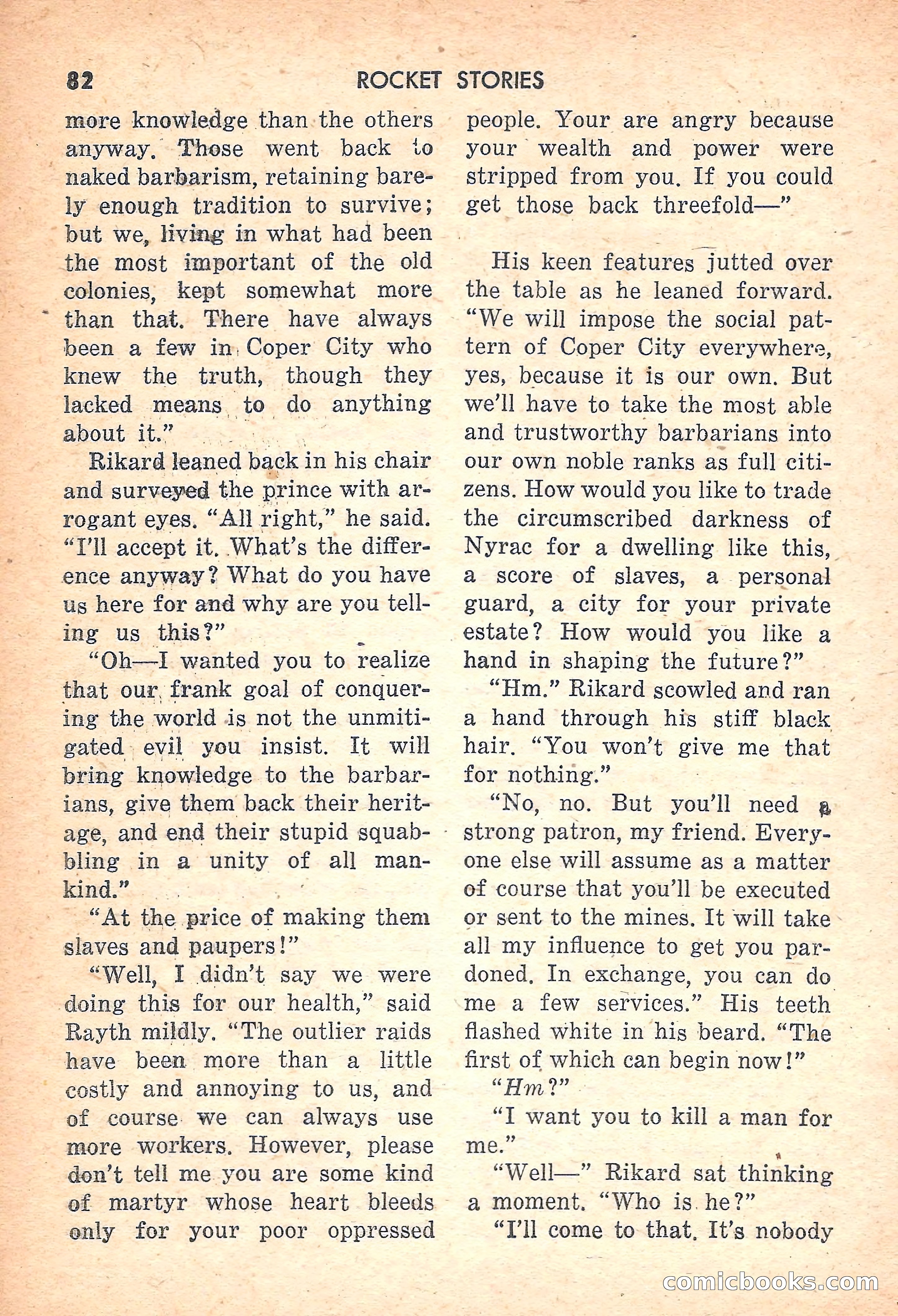 Rocket Stories, July 1953 — page 84 of 164