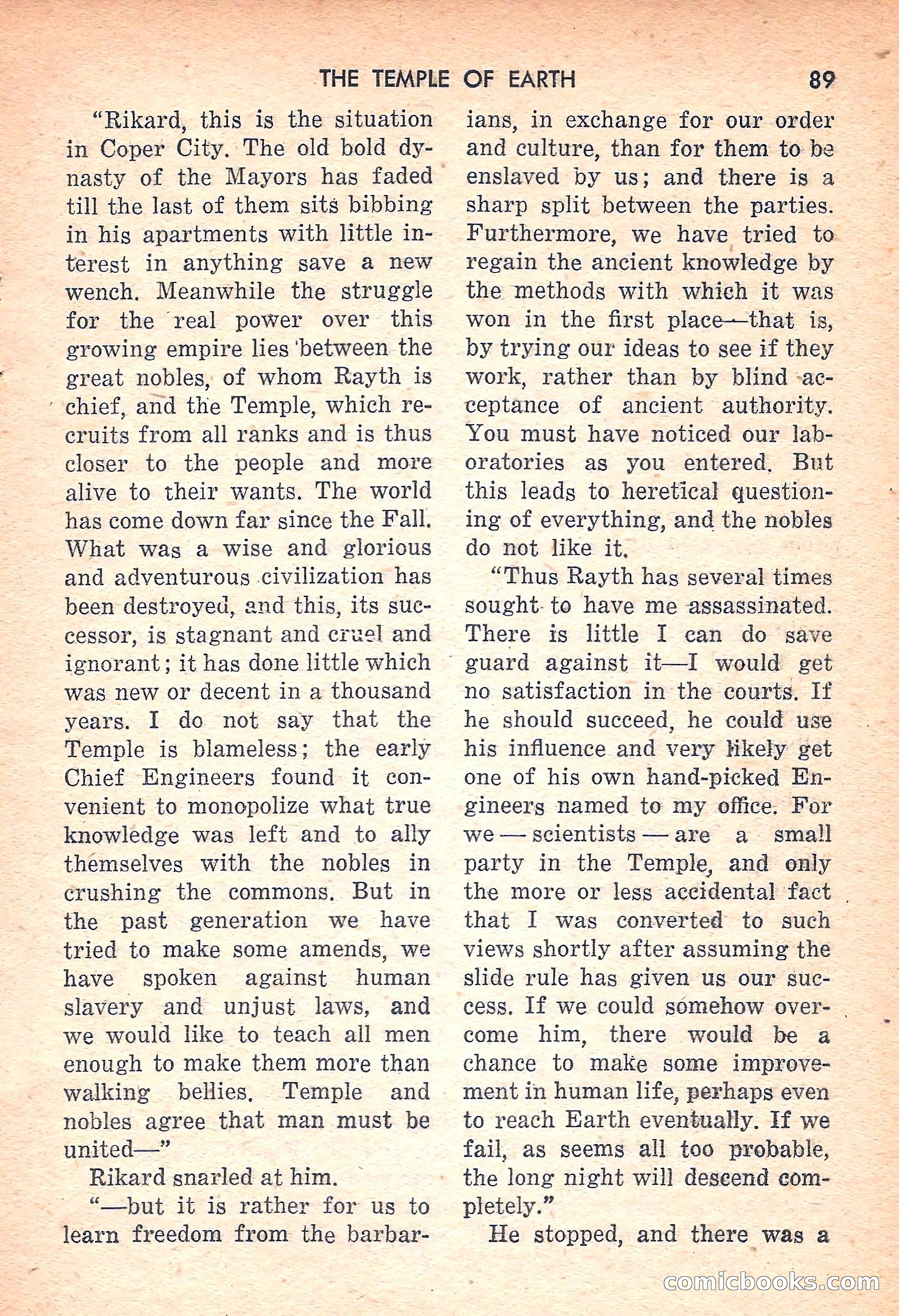 Rocket Stories, July 1953 — page 91 of 164