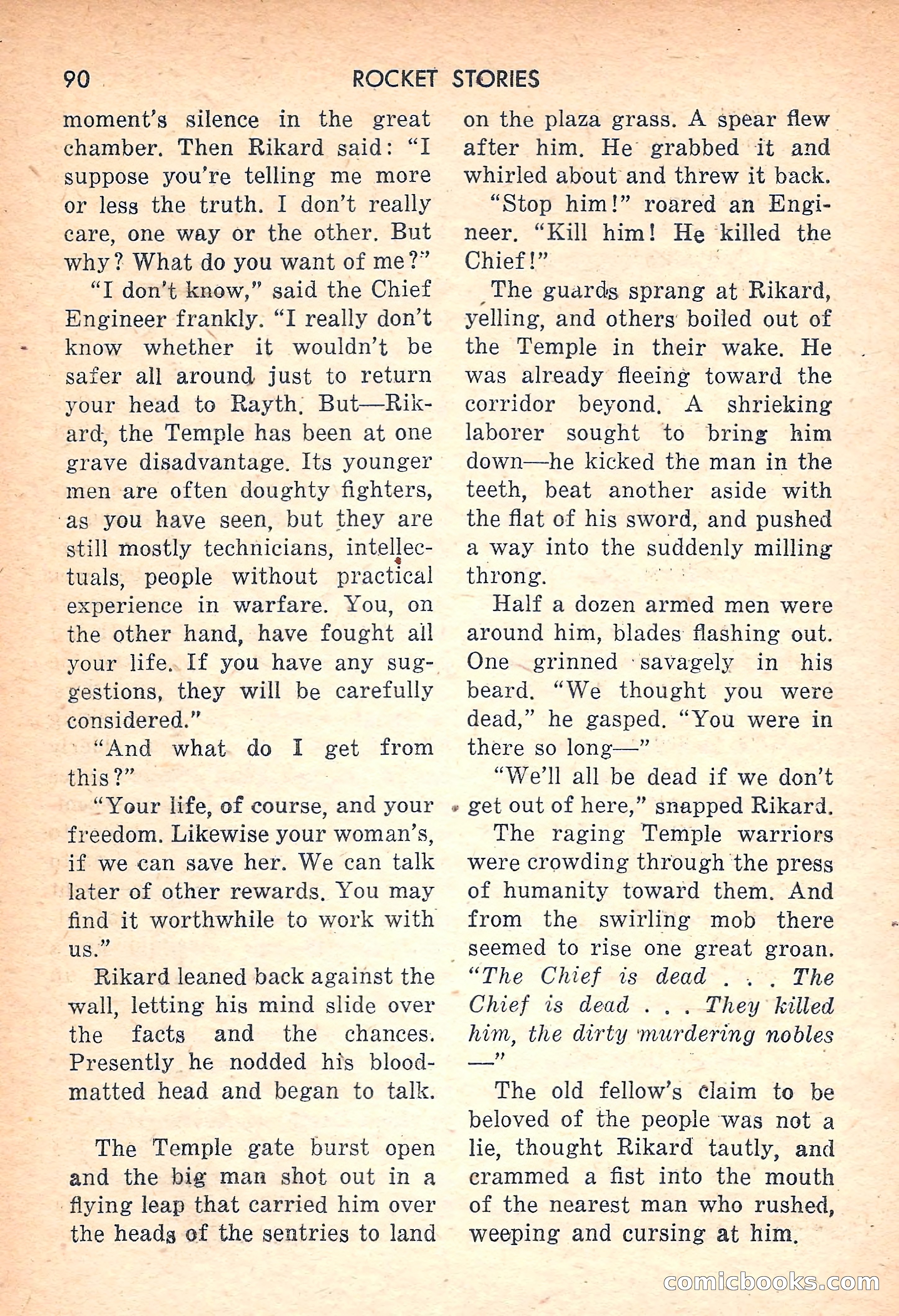 Rocket Stories, July 1953 — page 92 of 164