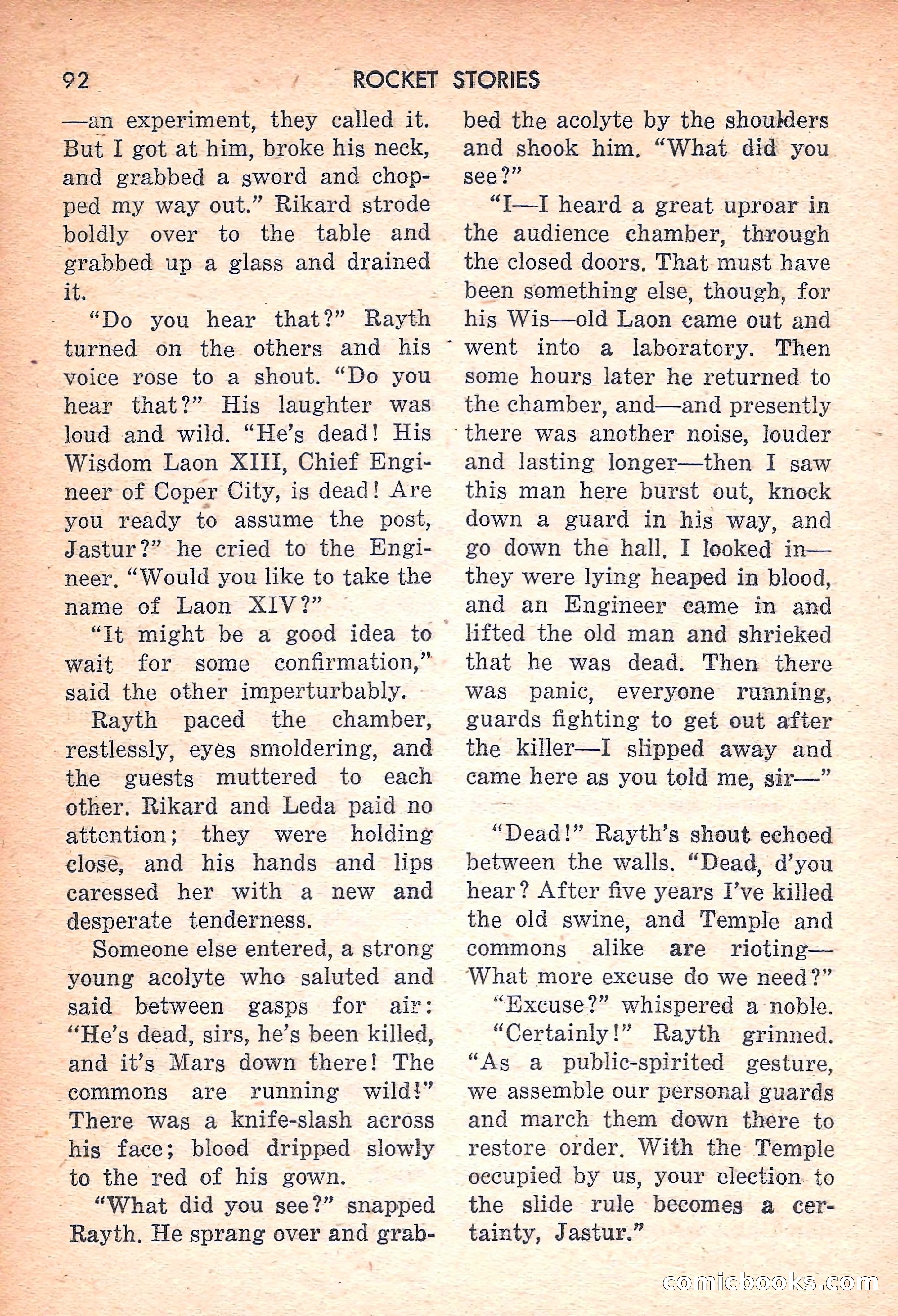 Rocket Stories, July 1953 — page 94 of 164