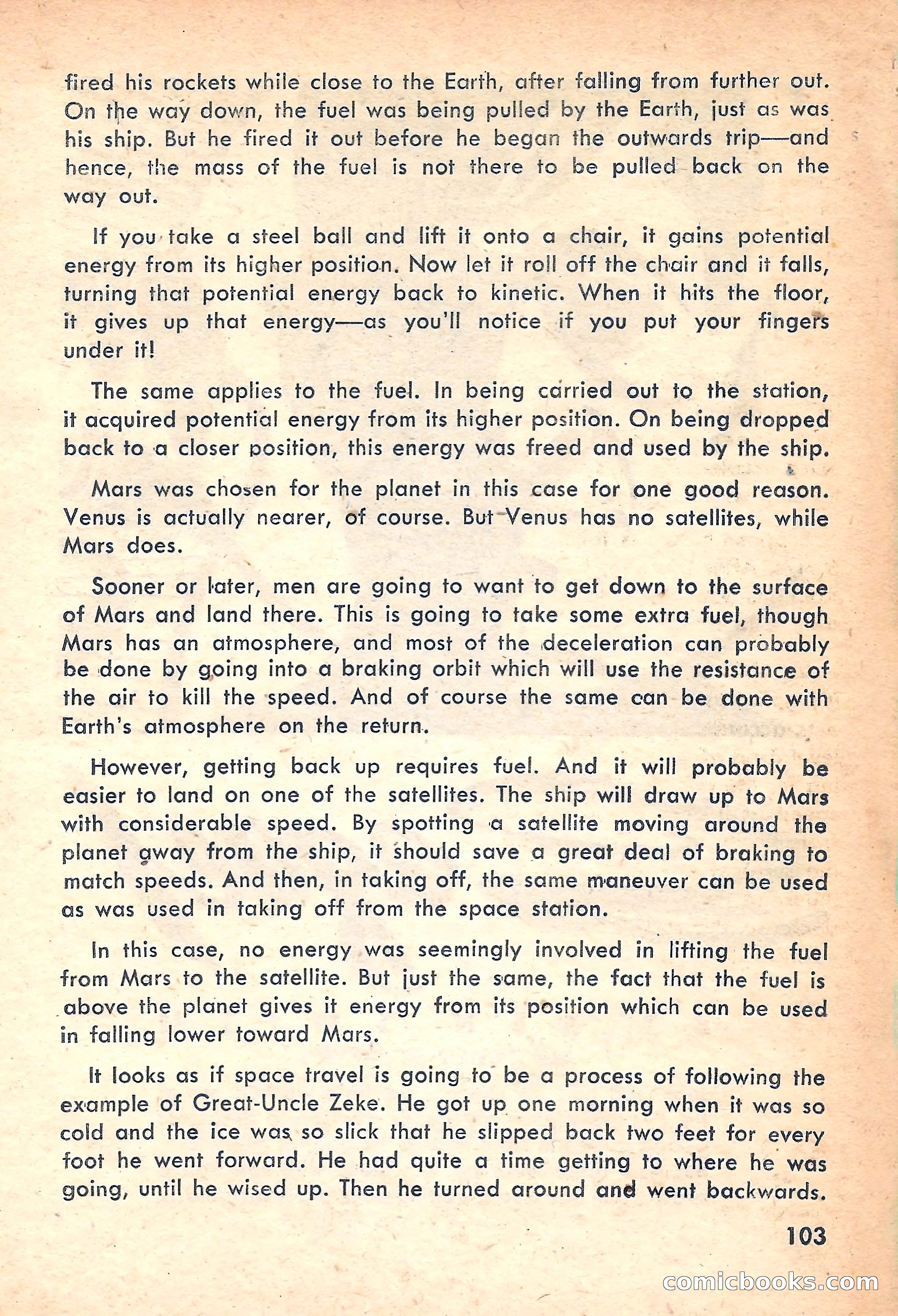 Rocket Stories, July 1953 — page 105 of 164